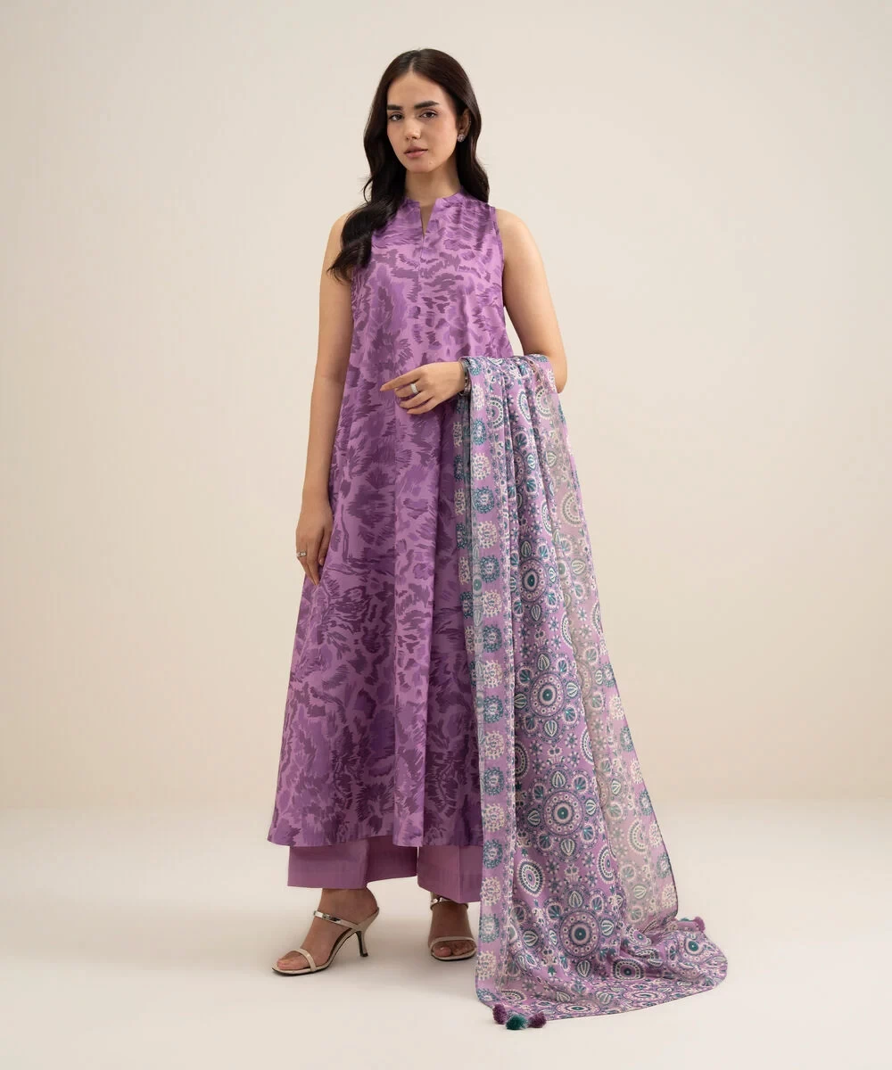 3 Piece - Printed Lawn Suit - U3PDYS26V611