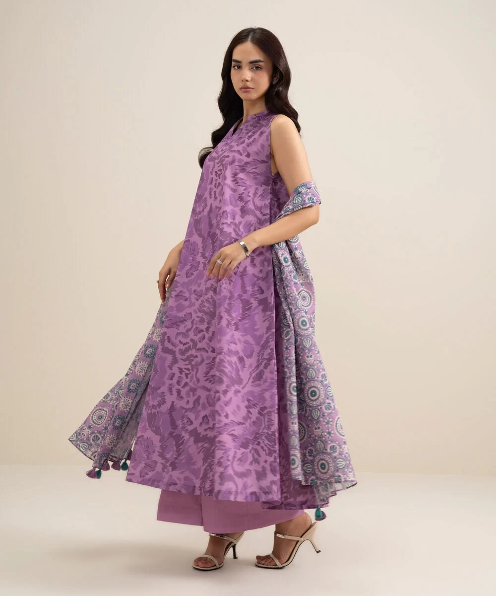 3 Piece - Printed Lawn Suit - U3PDYS26V611