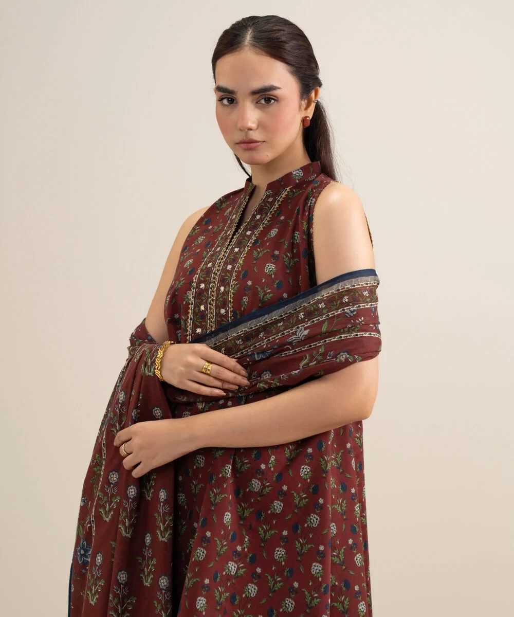 3 Piece - Printed Lawn Suit - U3PDDS26V617