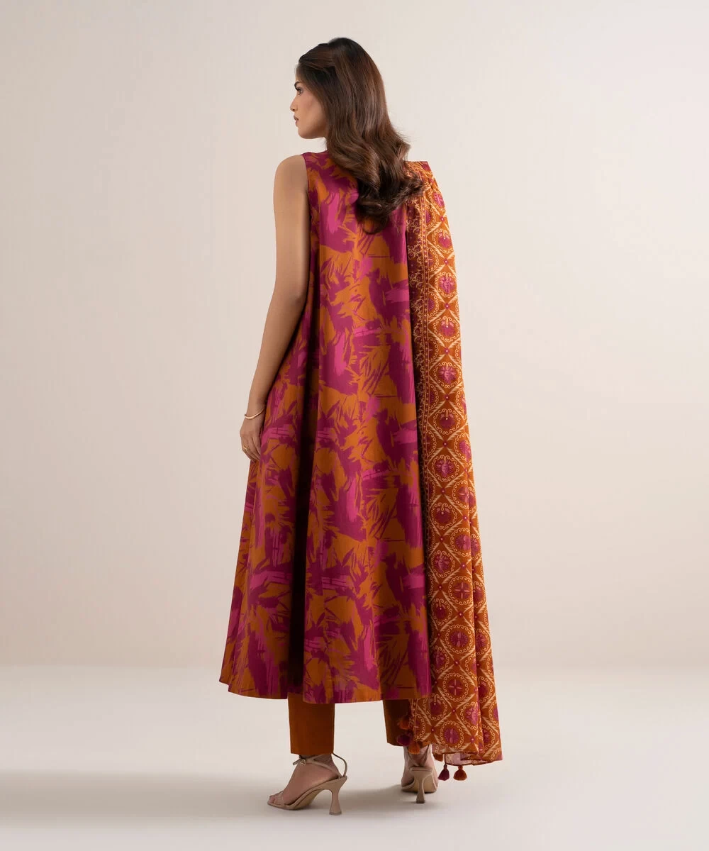 3 Piece - Printed Lawn Suit -  0U3PDYS26V69