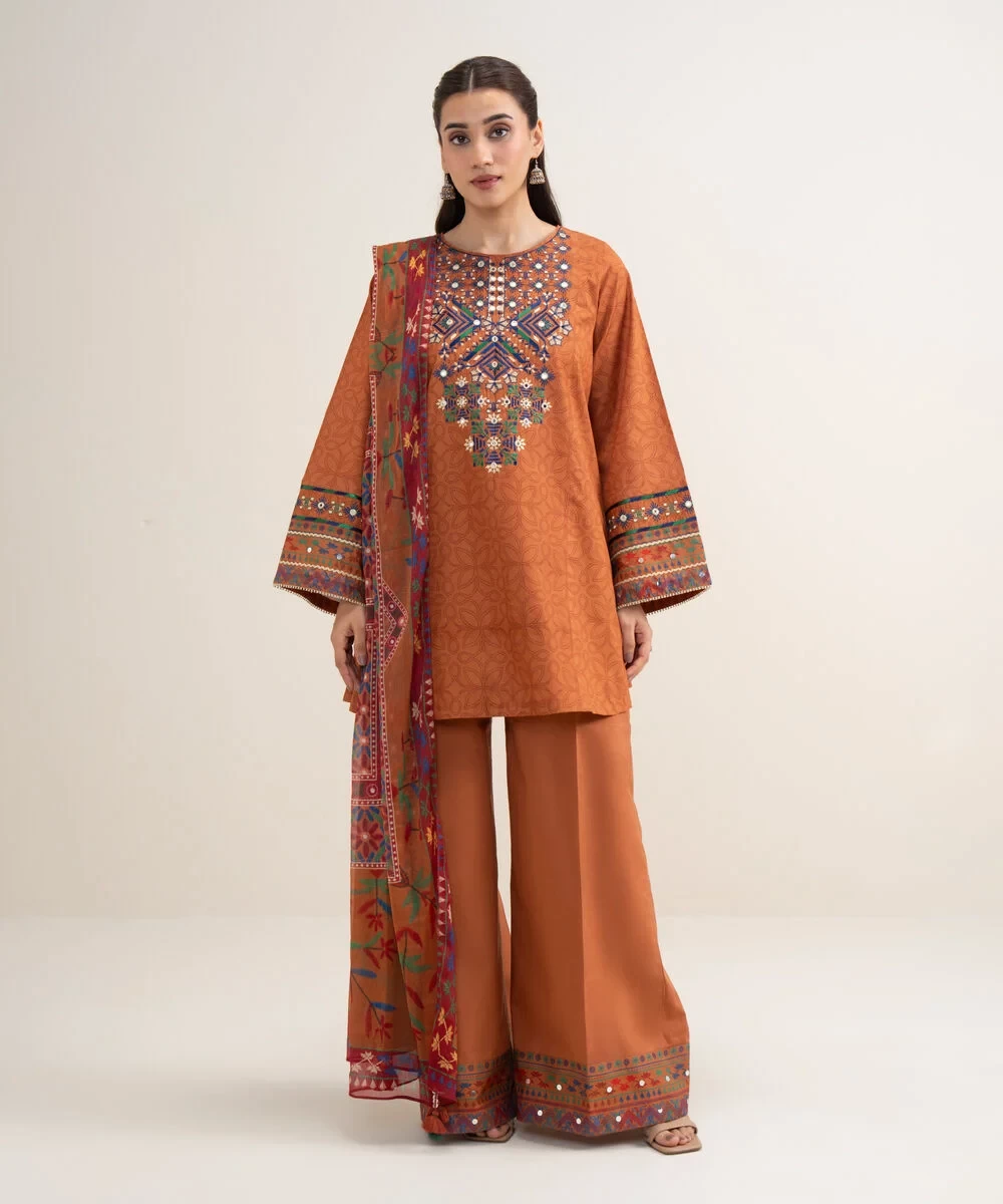 3 Piece - Embroidered Lawn Suit - U2TEDYS26V61