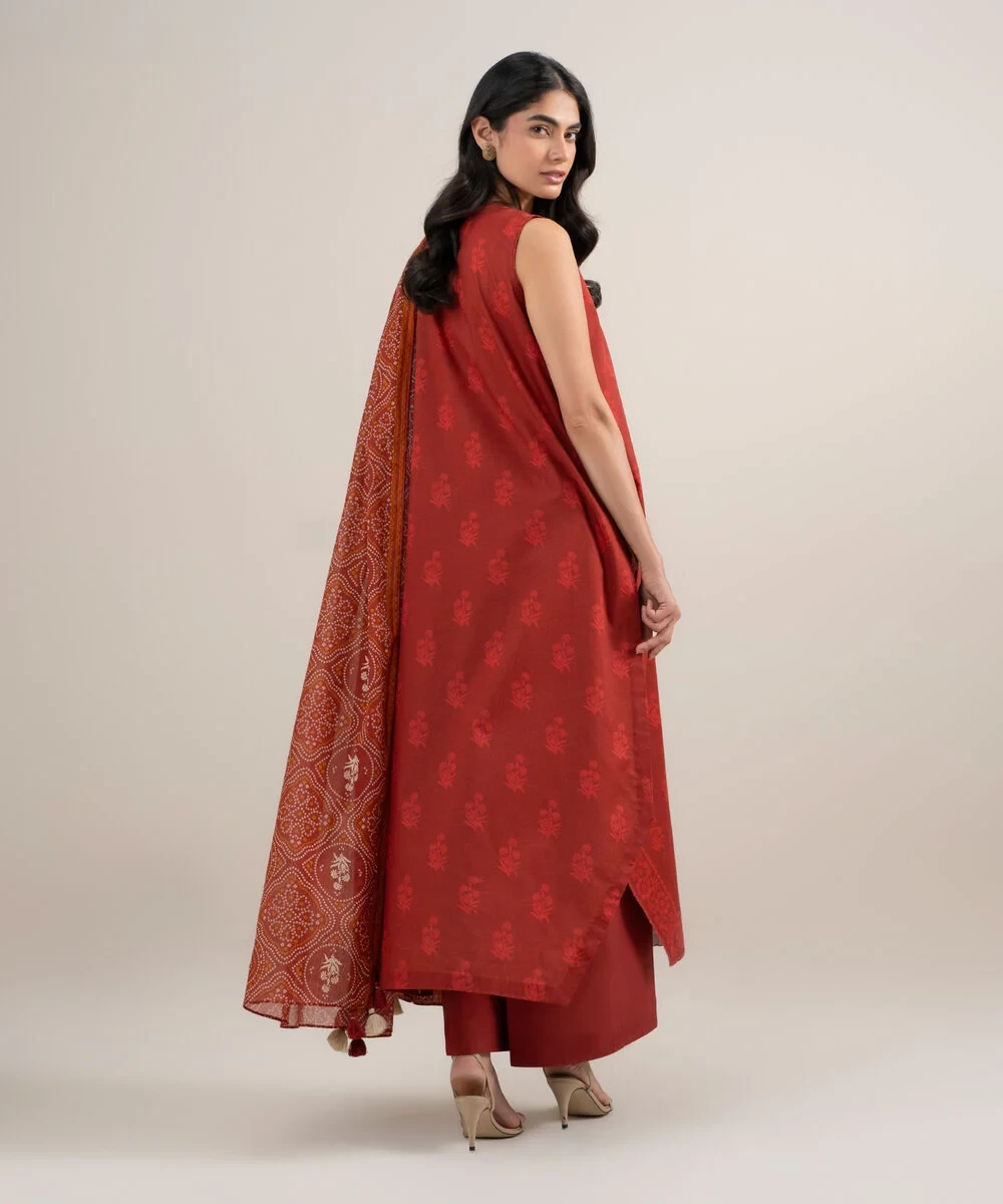 3 Piece - Embroidered Lawn Suit - U3PDDS26V633