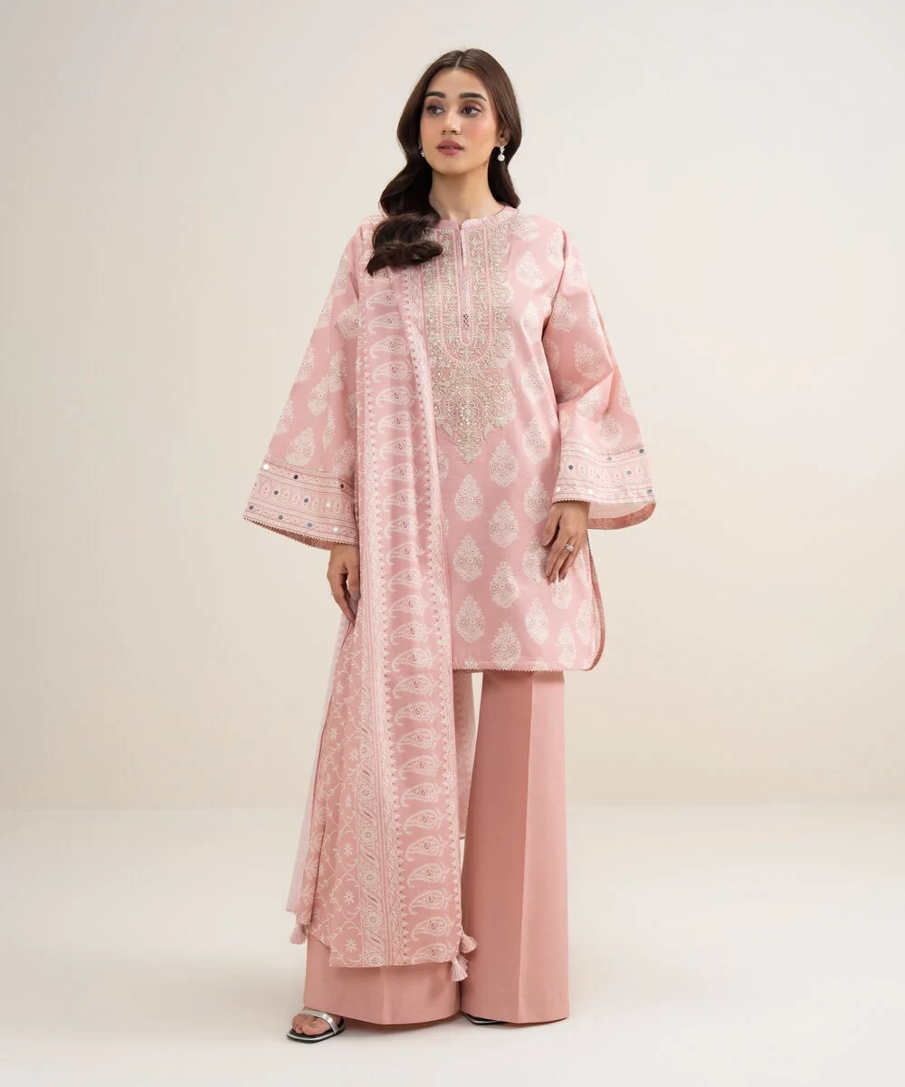3 Piece - Embroidered Lawn Suit - 3PEDYS26V625