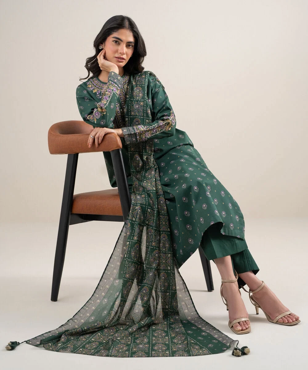 3 Piece - Embroidered Lawn Suit - 3PEDYS26V666