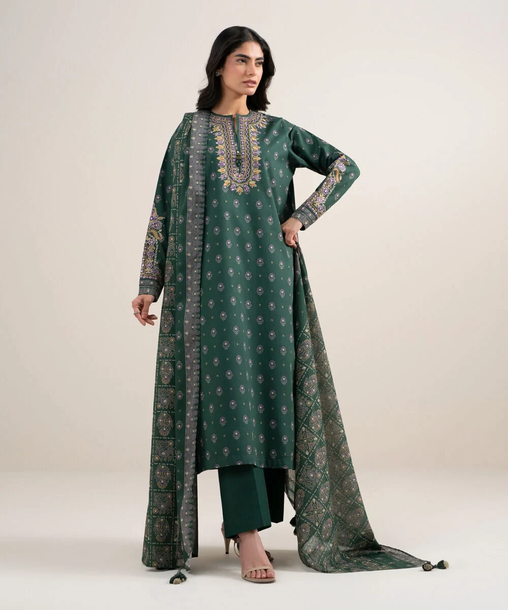 3 Piece - Embroidered Lawn Suit - 3PEDYS26V666