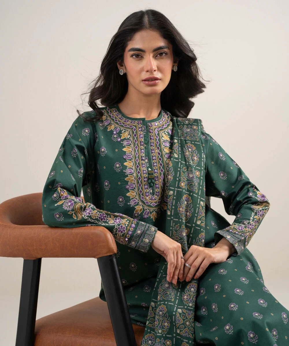 3 Piece - Embroidered Lawn Suit - 3PEDYS26V666