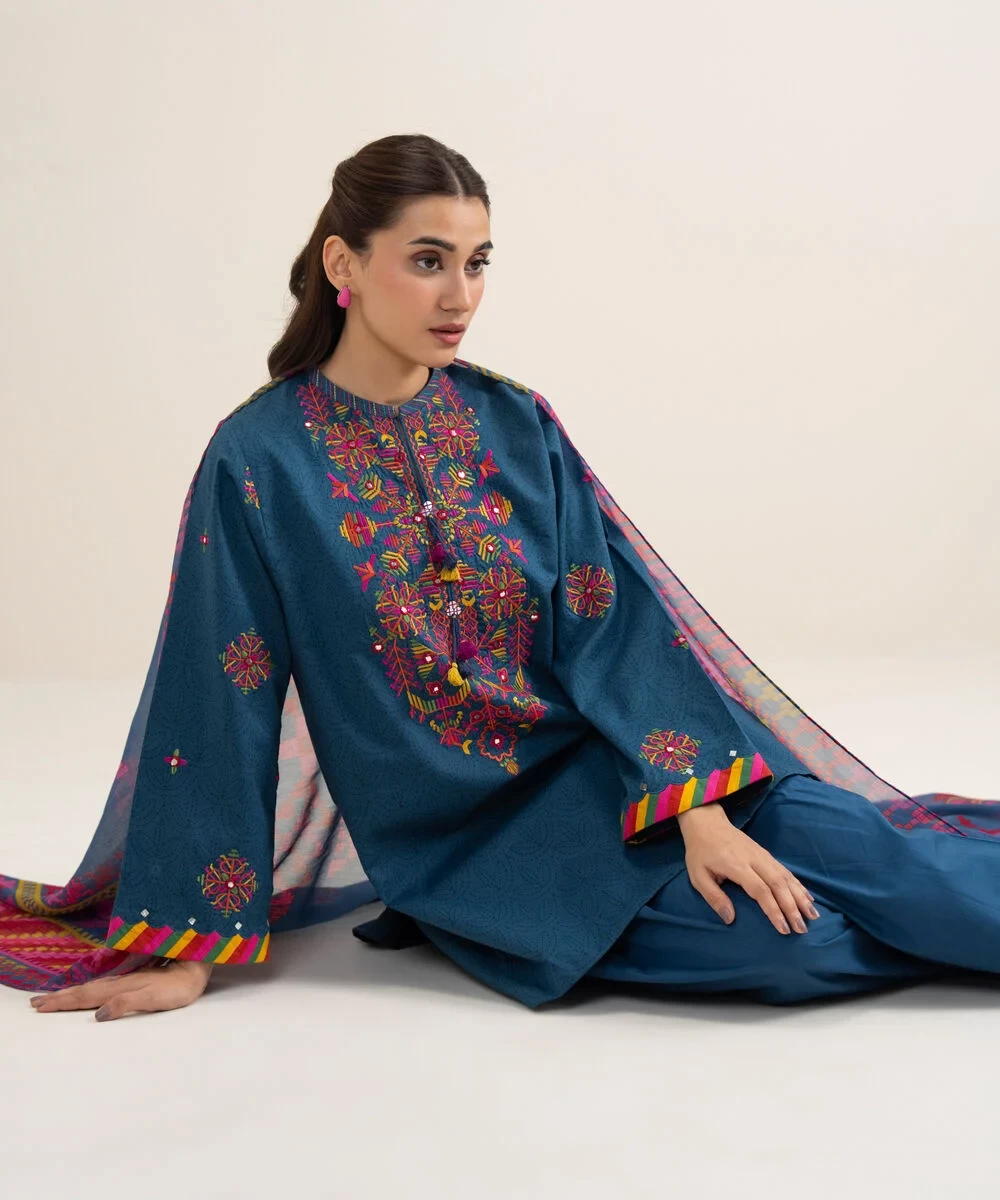 3 Piece - Embroidered Lawn Suit - U2TEDYS26V63