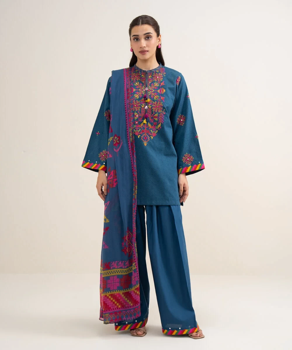 3 Piece - Embroidered Lawn Suit - U2TEDYS26V63