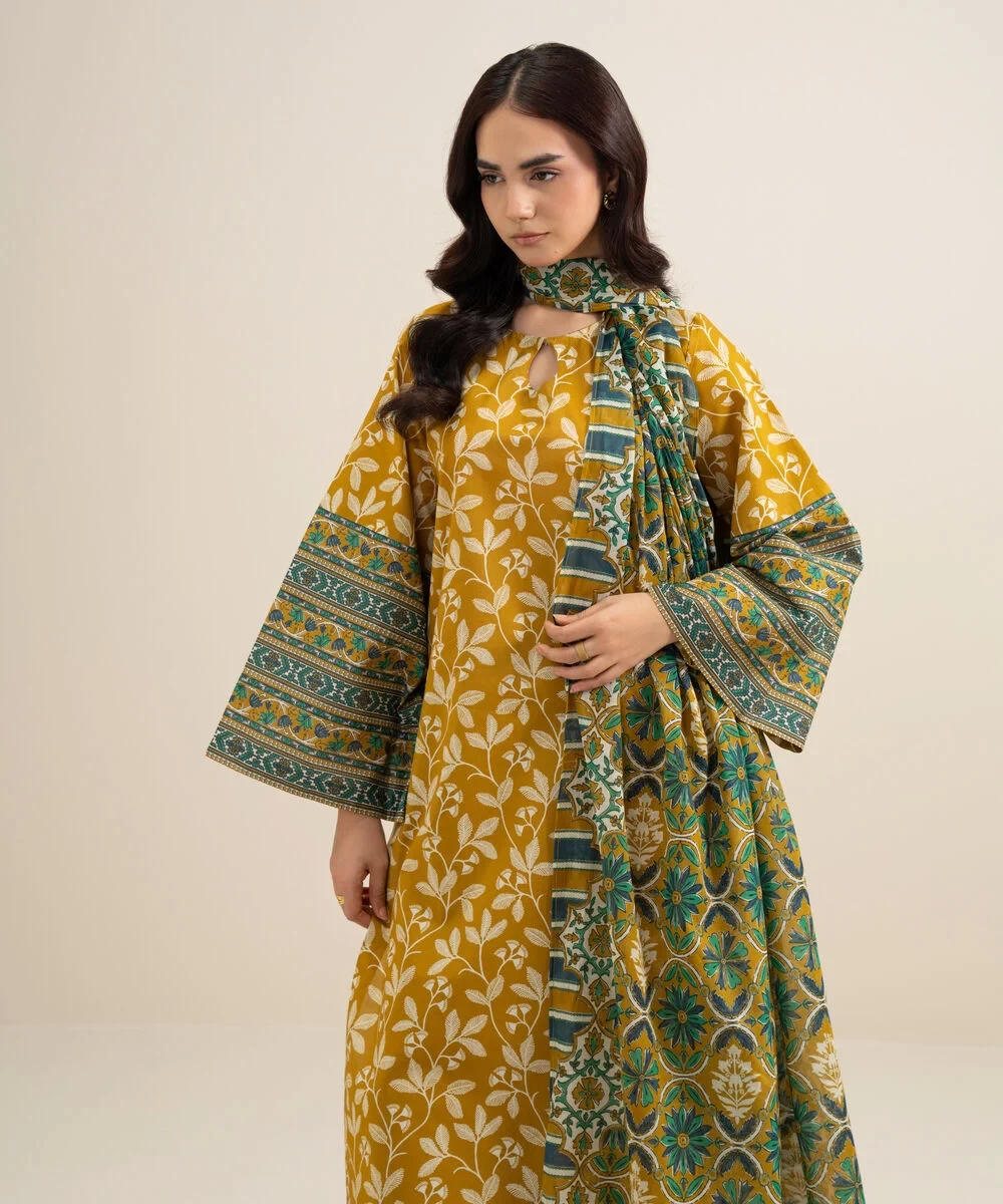 3 Piece - Printed Lawn Suit -  U3PDDS26V623