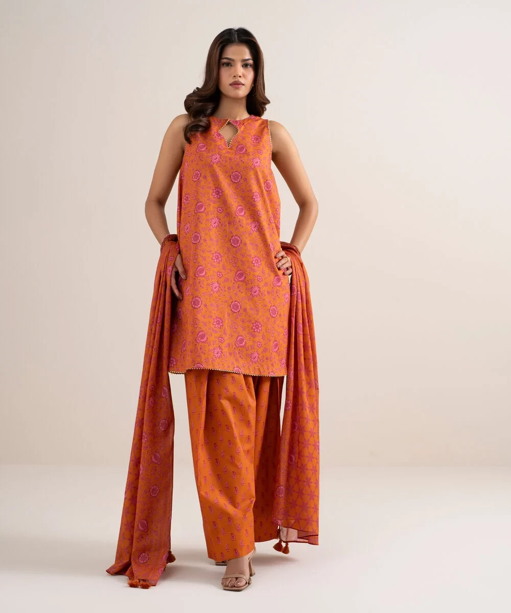 3 Piece - Printed Lawn Suit - U3PDDS26V620