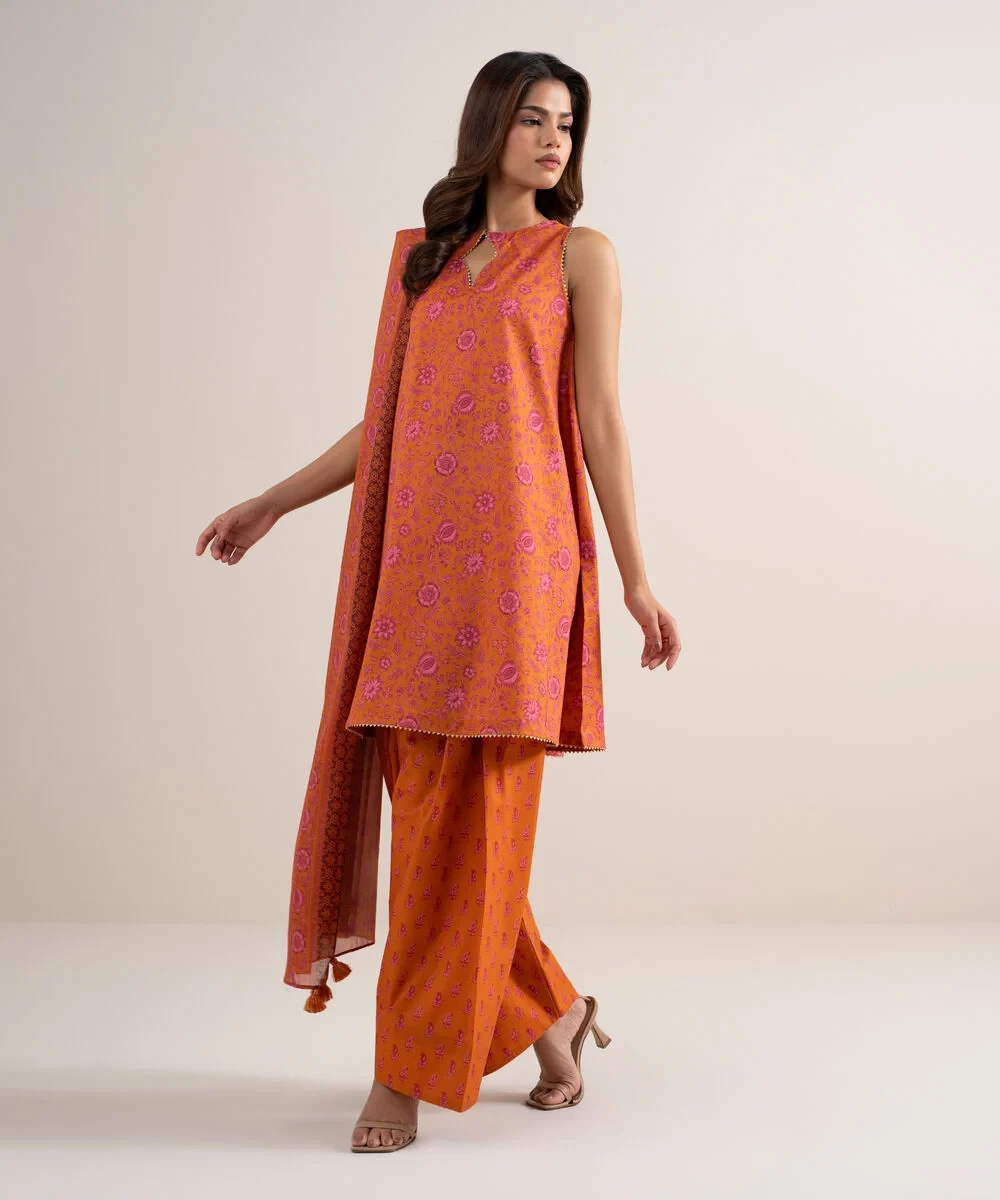 3 Piece - Printed Lawn Suit - U3PDDS26V620