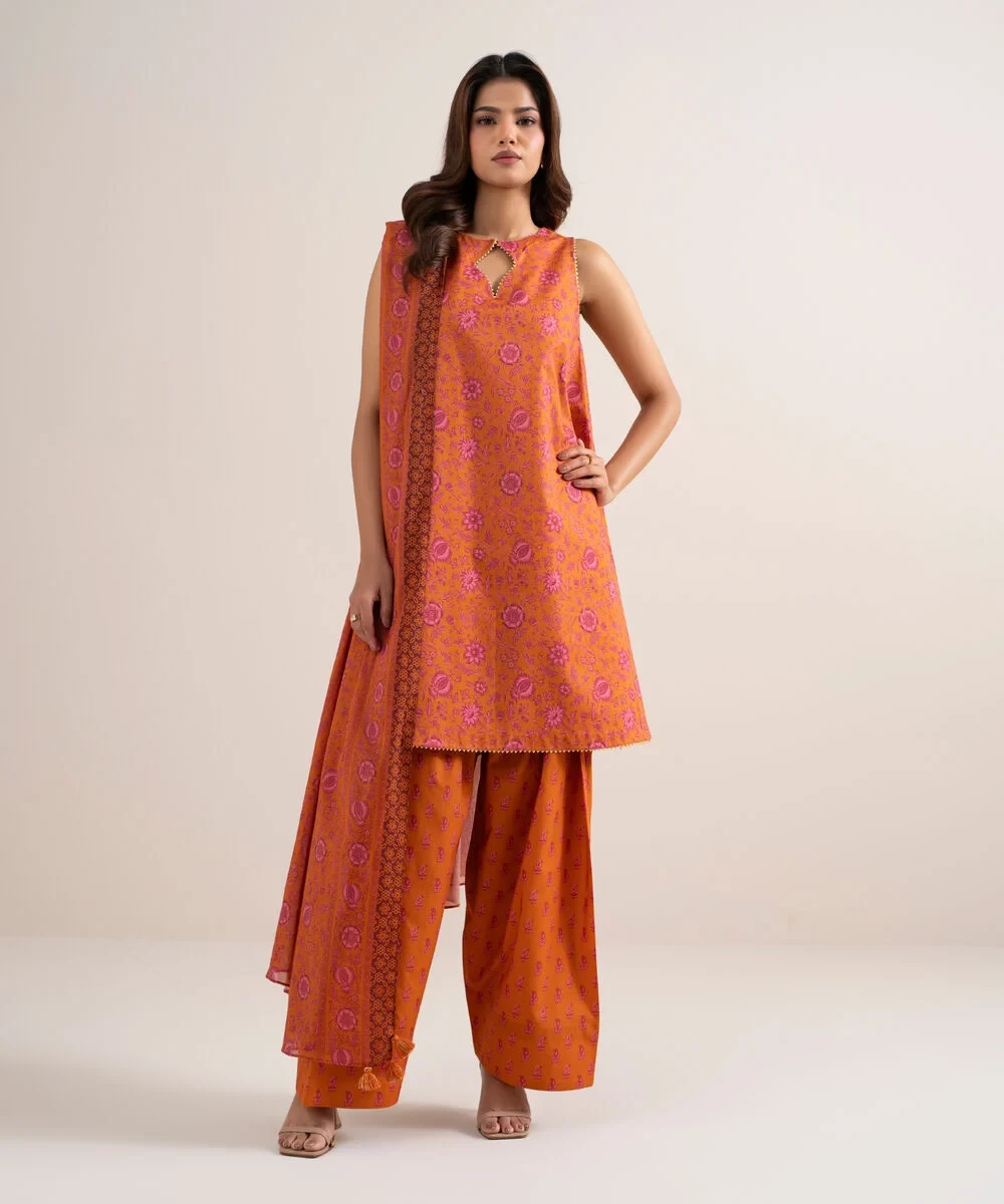 3 Piece - Printed Lawn Suit - U3PDDS26V620