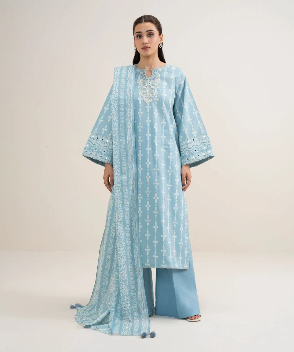 3 Piece - Embroidered Lawn Suit - 3PEDYS26V627