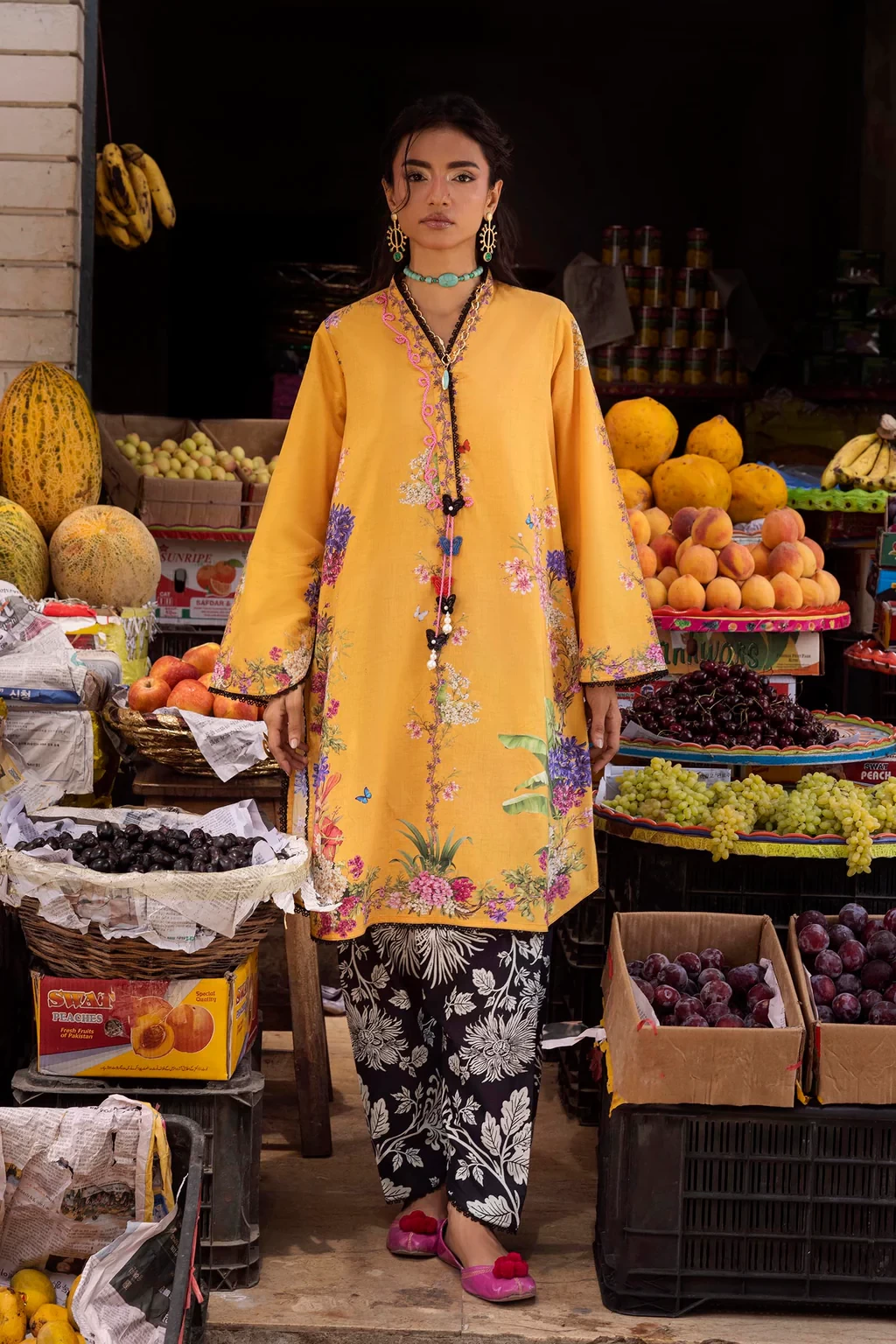 Printed 2 Piece Lawn Suit - H264-005A-2C