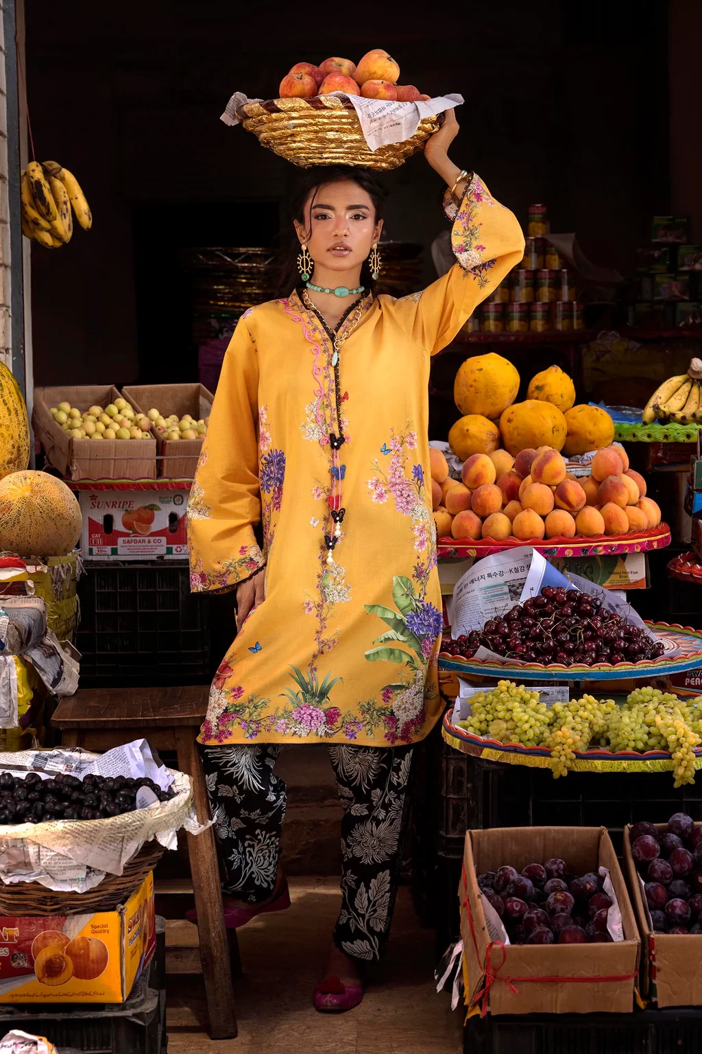 Printed 2 Piece Lawn Suit - H264-005A-2C