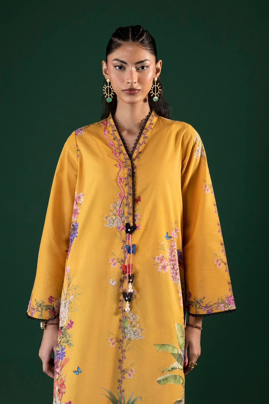 Printed 2 Piece Lawn Suit - H264-005A-2C