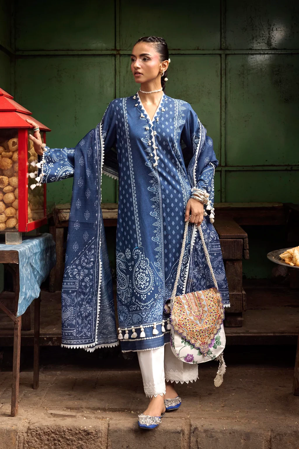 Printed 2 Piece Lawn Suit - H264-004A-2G