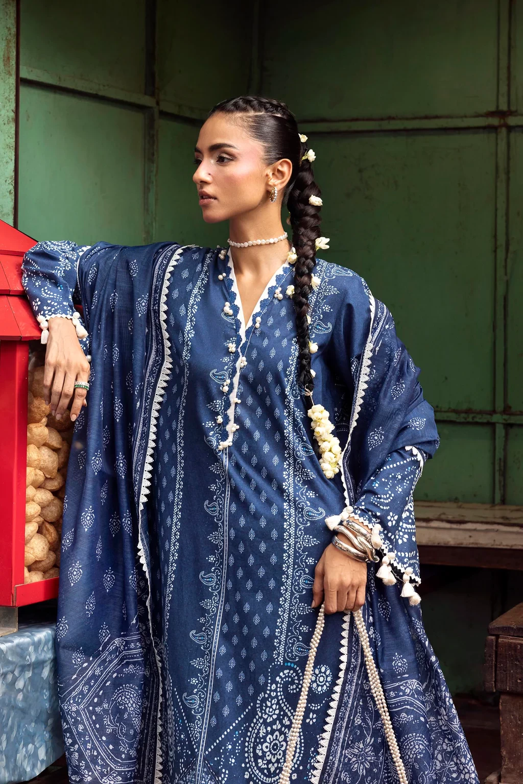 Printed 2 Piece Lawn Suit - H264-004A-2G