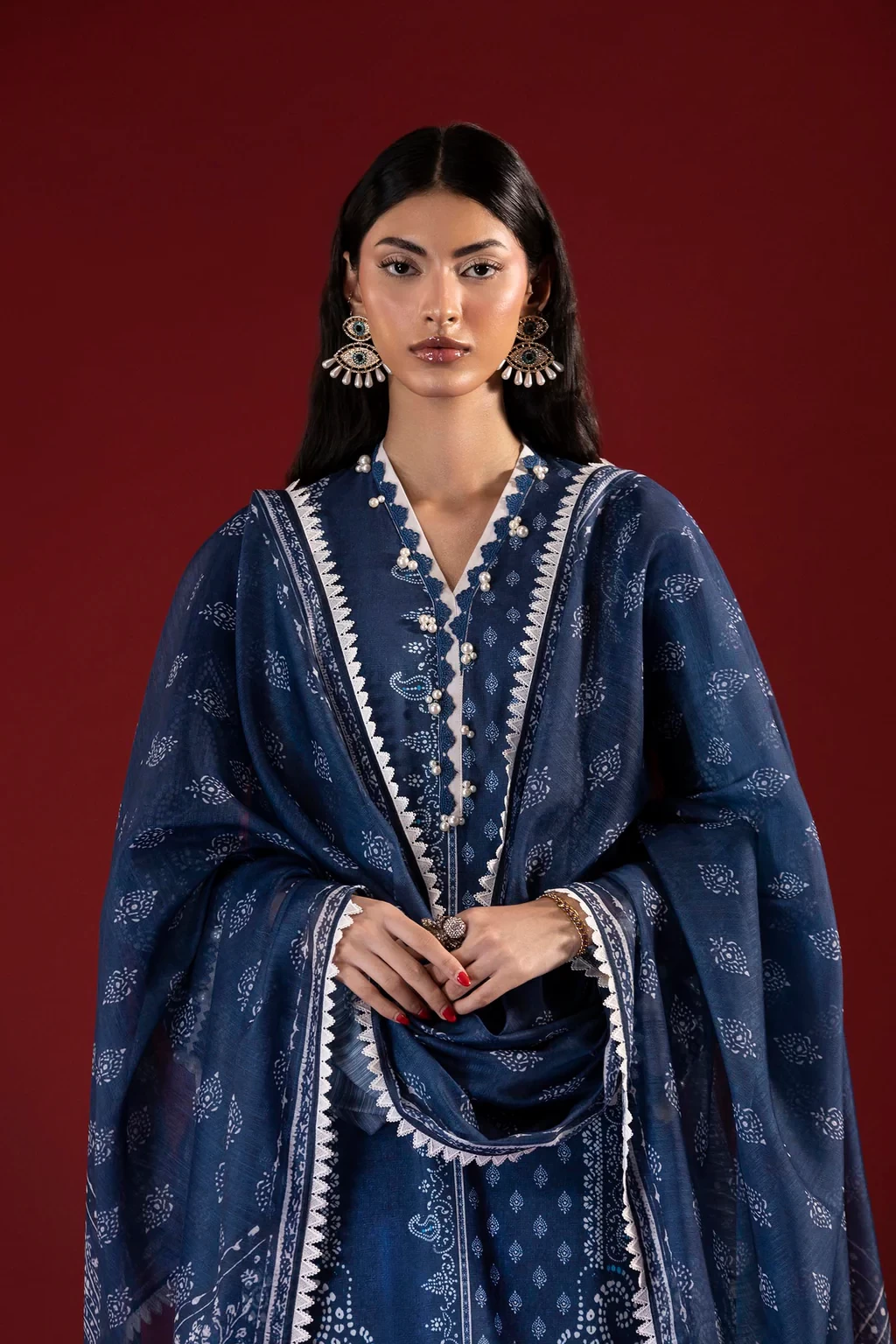 Printed 2 Piece Lawn Suit - H264-004A-2G