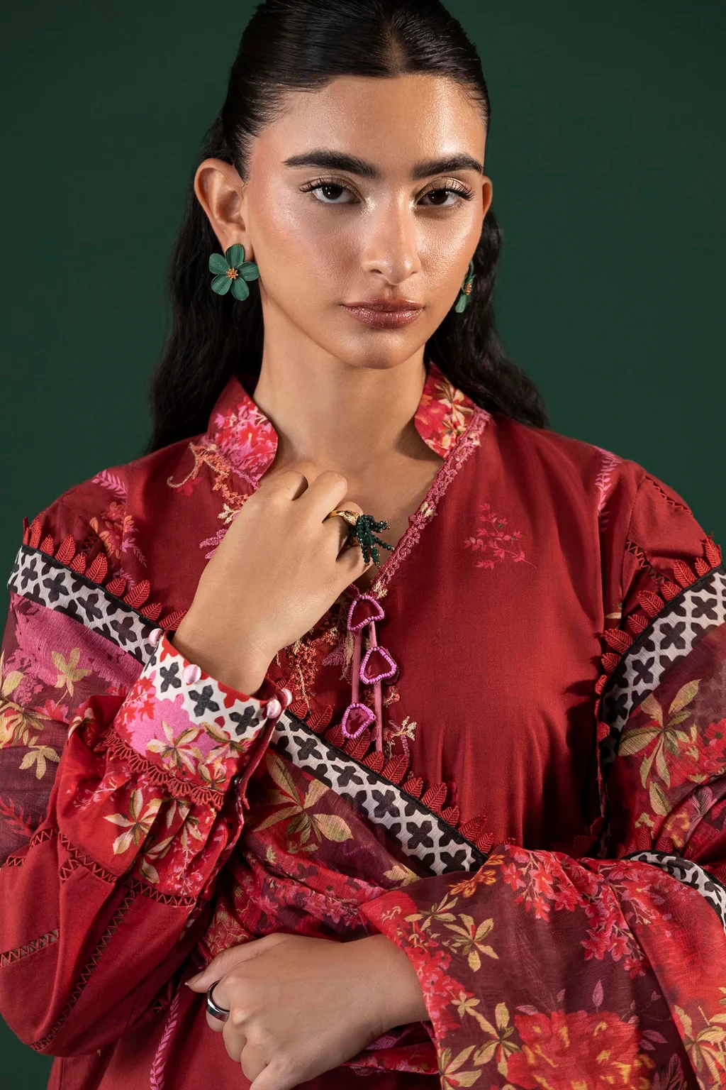 Printed 3 Piece Lawn Suit - H264-010A-3AG