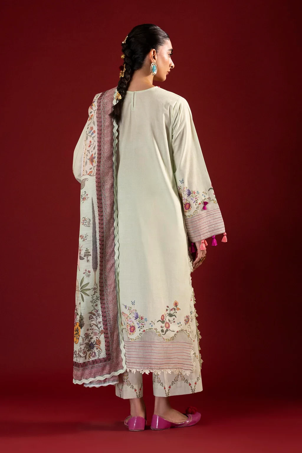 Printed 3 Piece Lawn Suit - H264-009B-3CG
