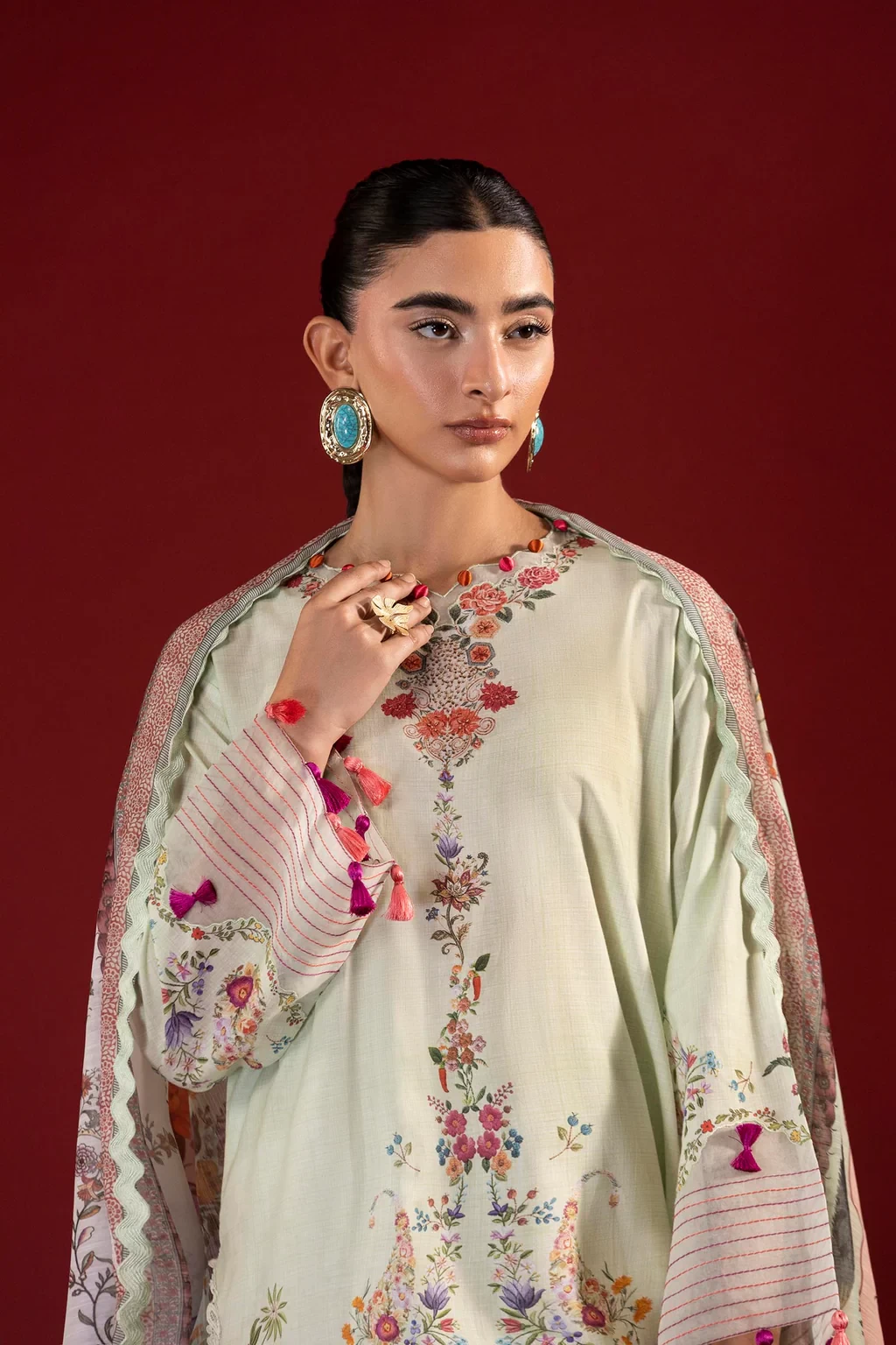 Printed 3 Piece Lawn Suit - H264-009B-3CG