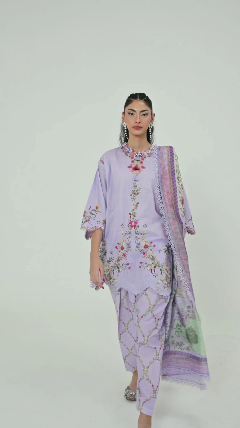 Printed 3 Piece Lawn Suit - H264-009A-3CG