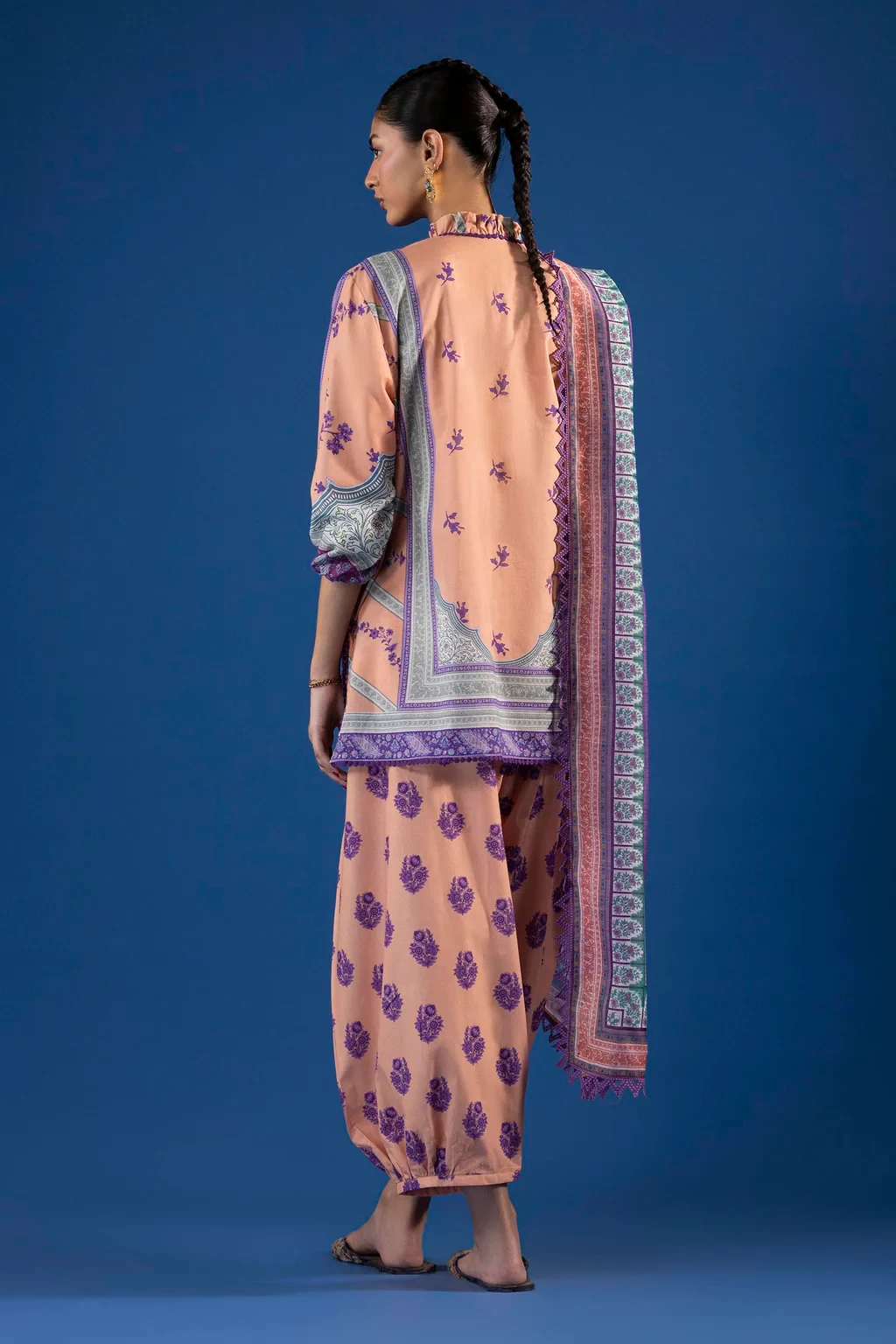 Printed 3 Piece Lawn Suit - H264-008B-3CG