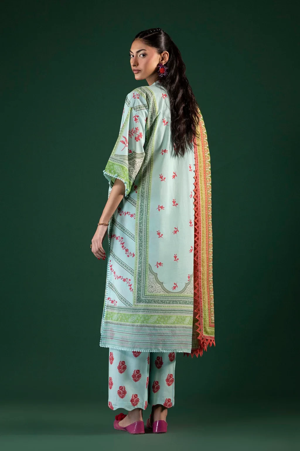 Printed 3 Piece Lawn Suit - H264-008A-3CG