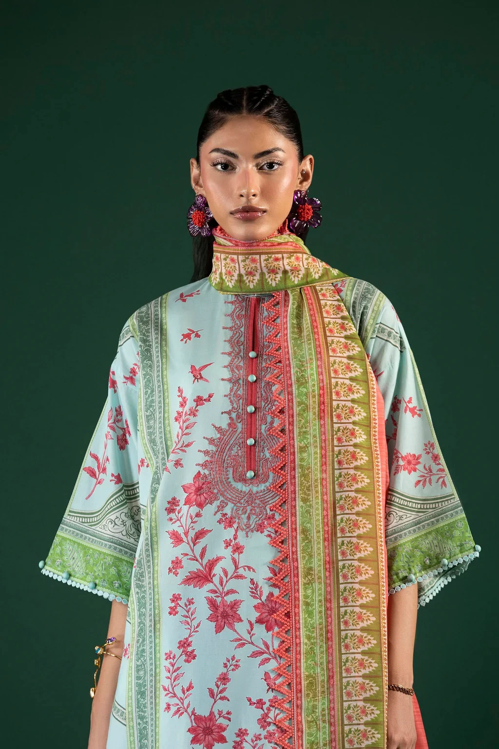 Printed 3 Piece Lawn Suit - H264-008A-3CG