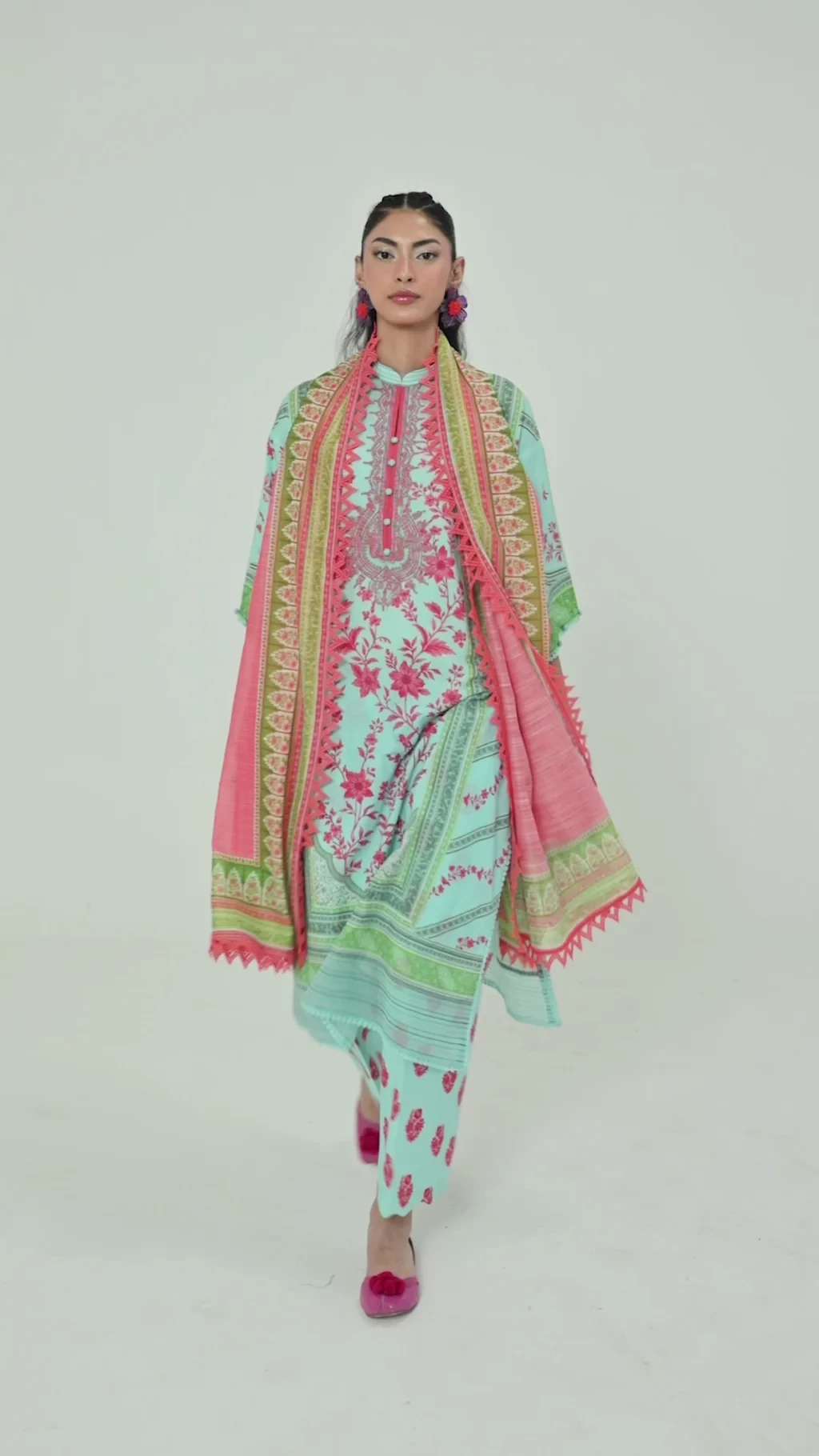 Printed 3 Piece Lawn Suit - H264-008A-3CG