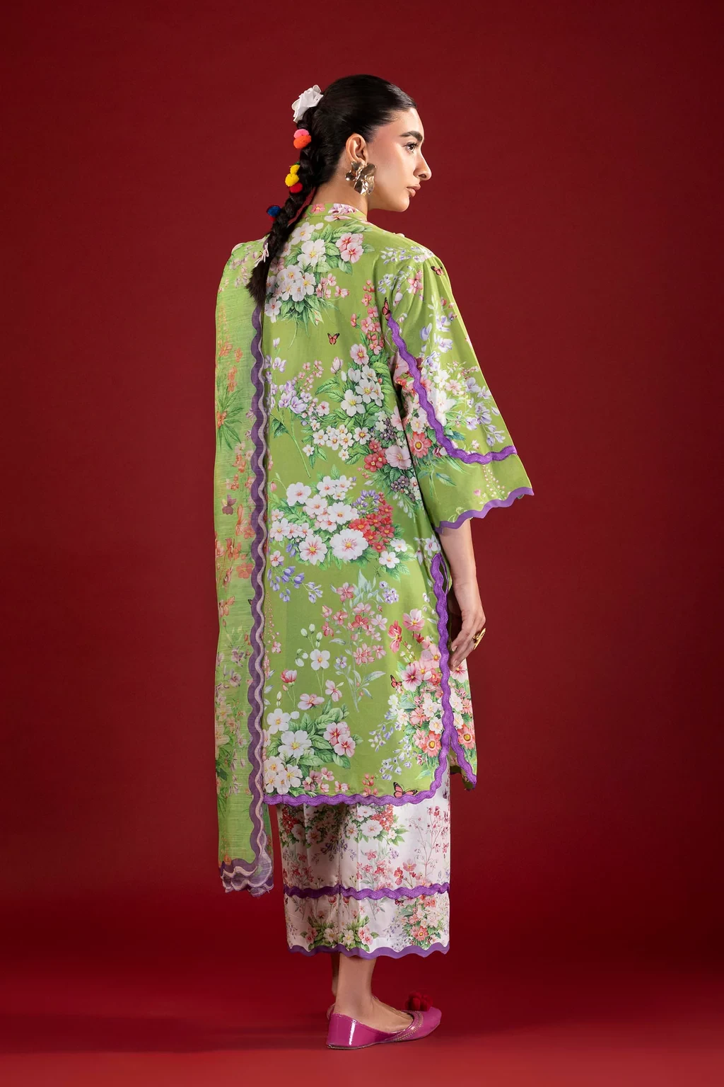 Printed 3 Piece Lawn Suit - H264-007B-3AG