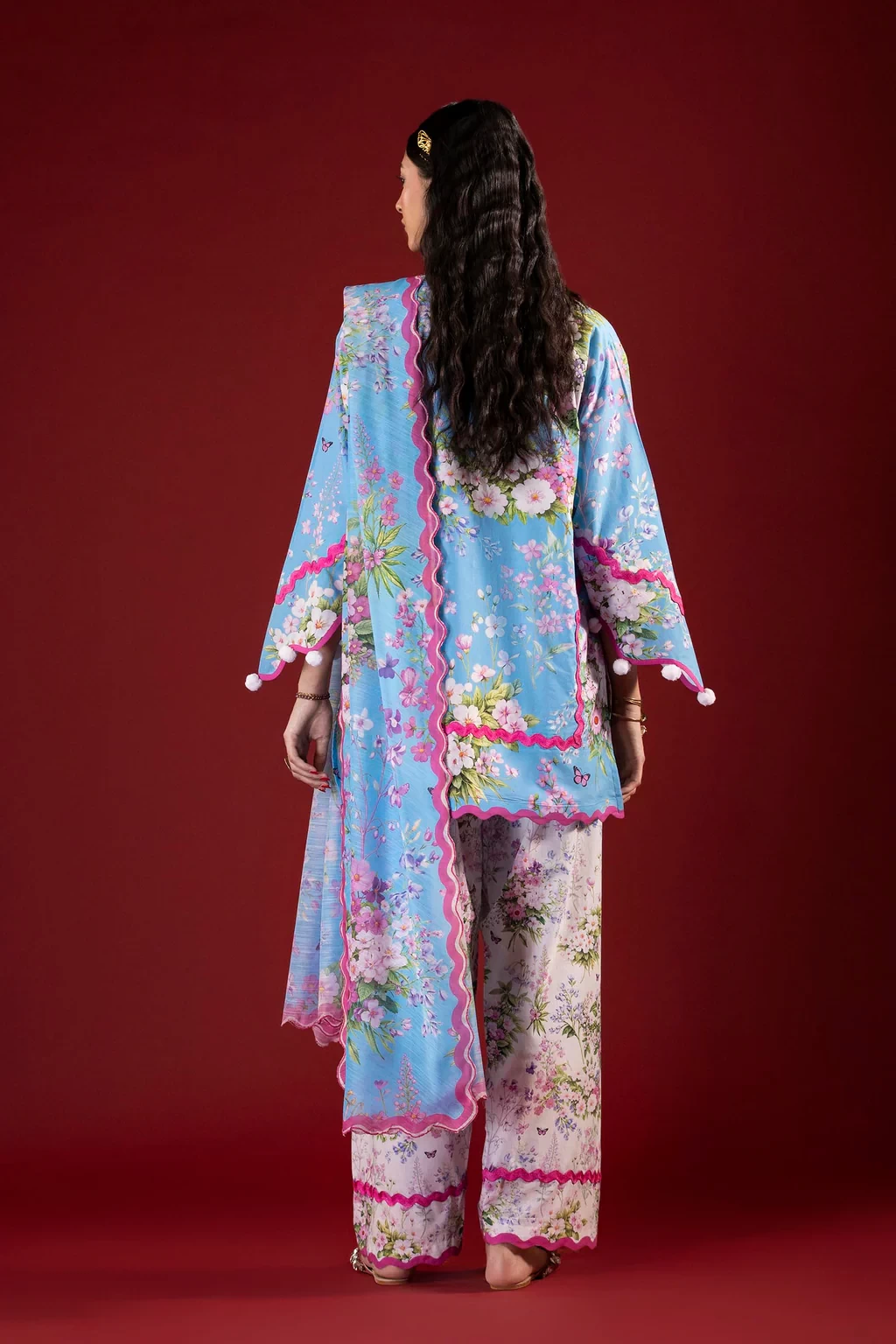 Printed 3 Piece Lawn Suit - H264-007A-3AG