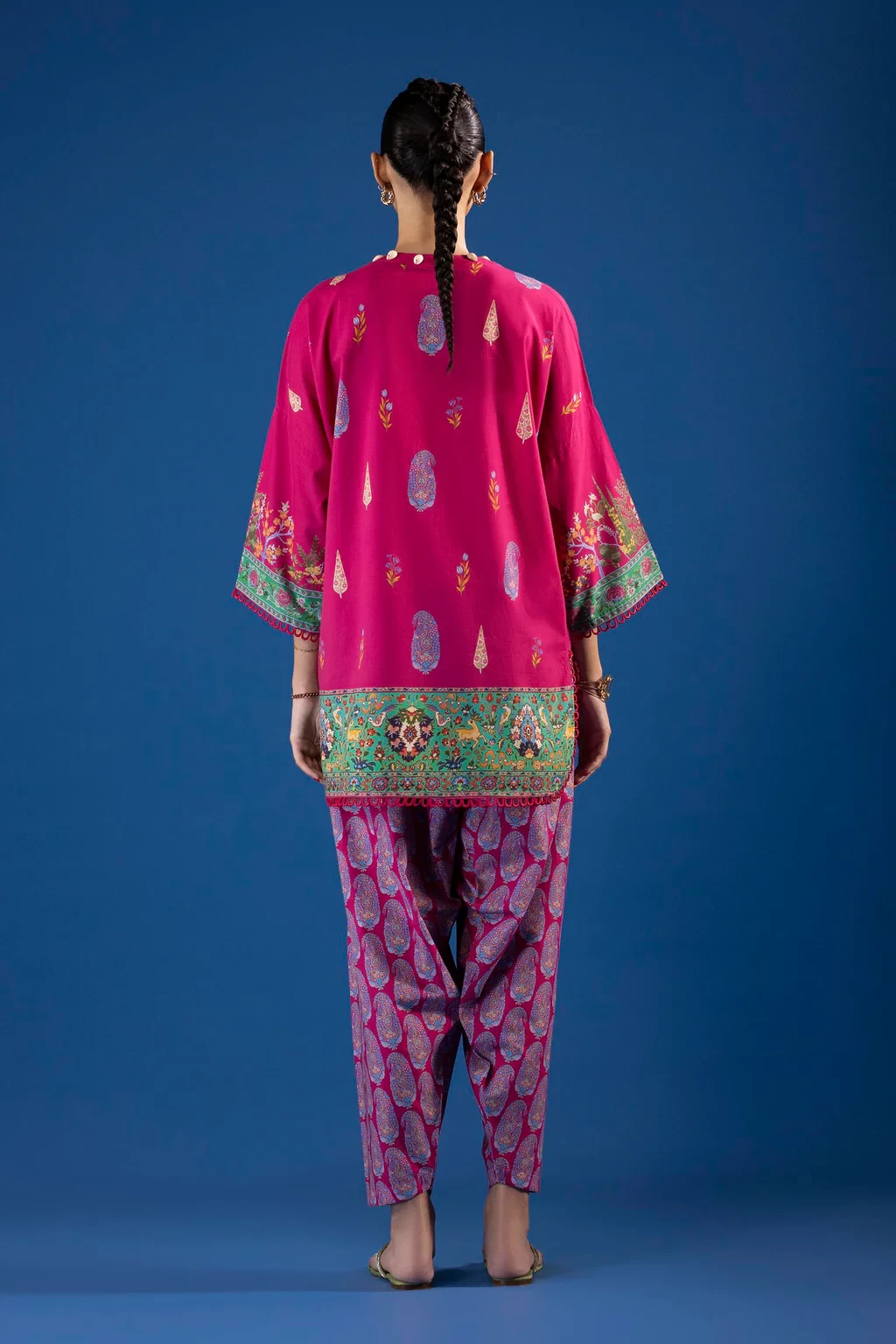 Printed 2 Piece Lawn Suit - H264-006B-2AC