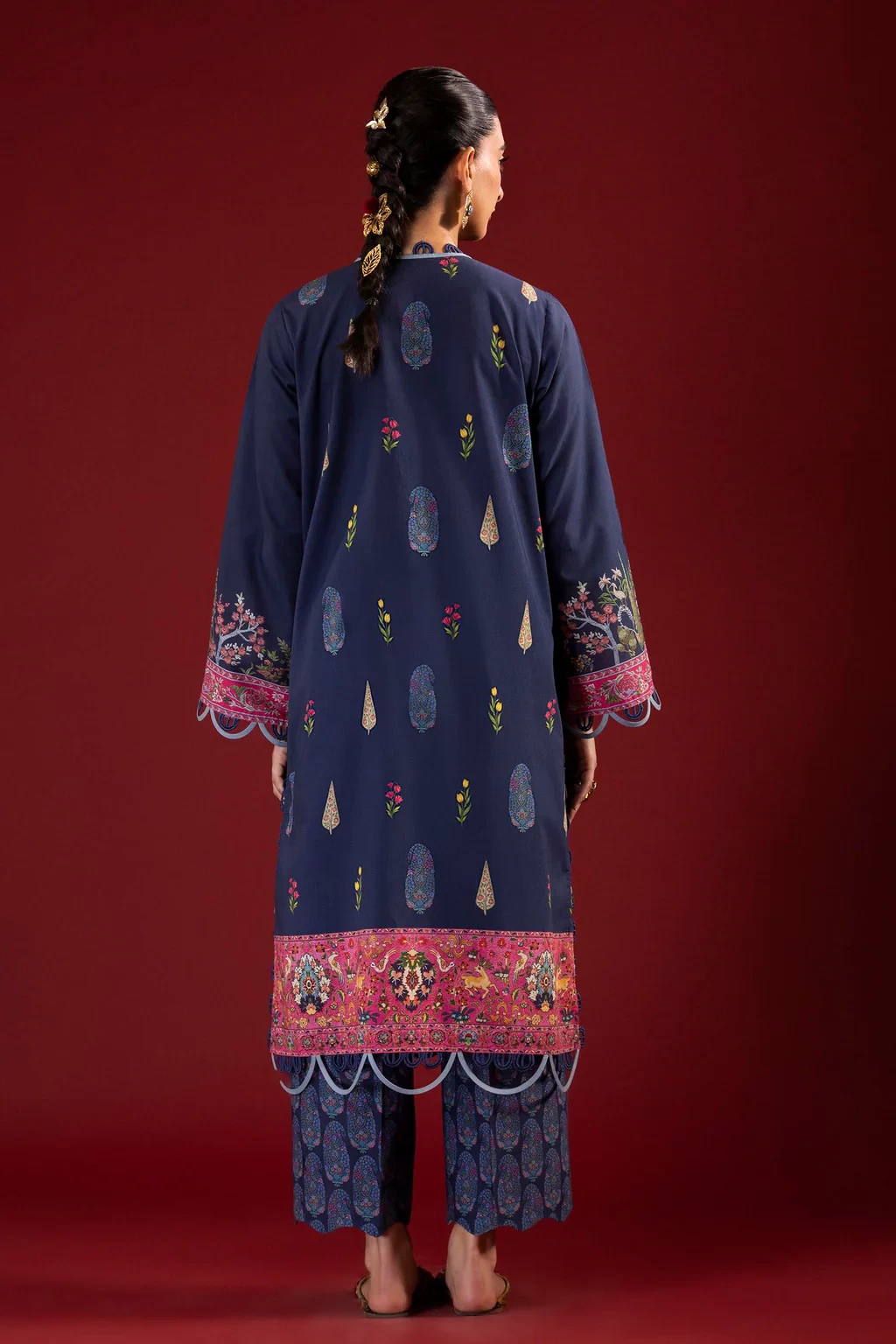 Printed 2 Piece Lawn Suit - H264-006A-2AC