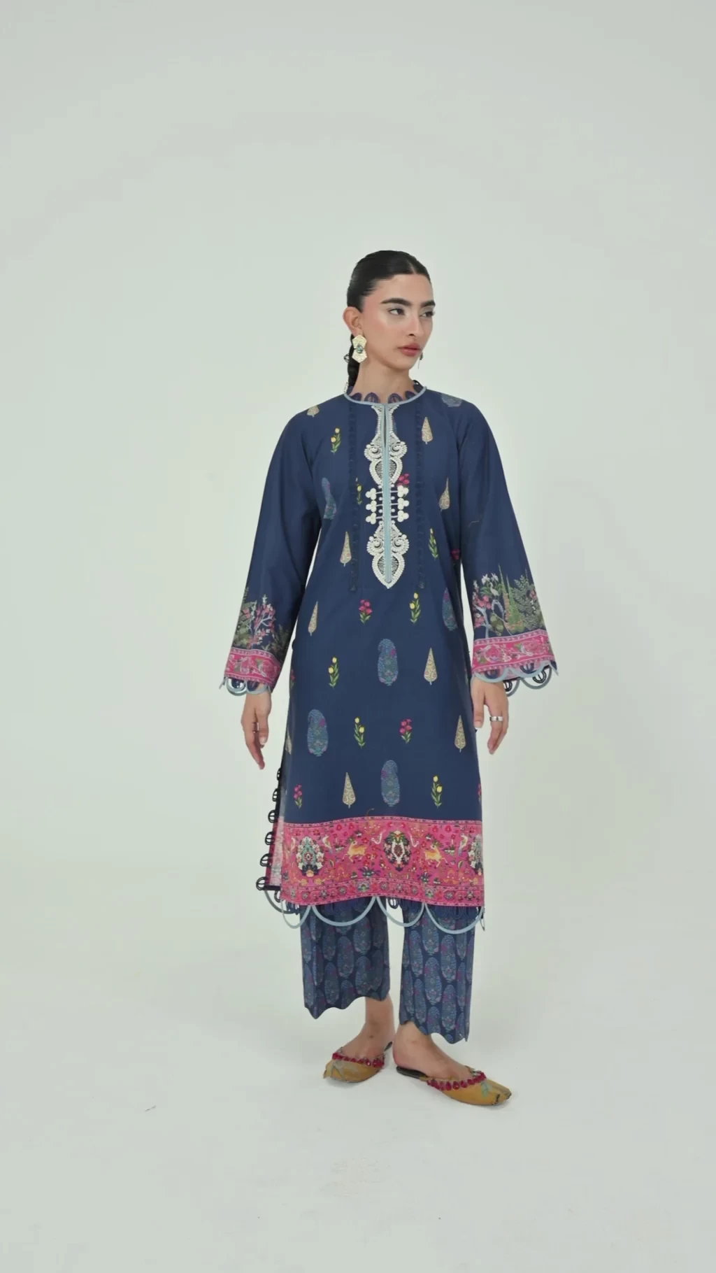 Printed 2 Piece Lawn Suit - H264-006A-2AC