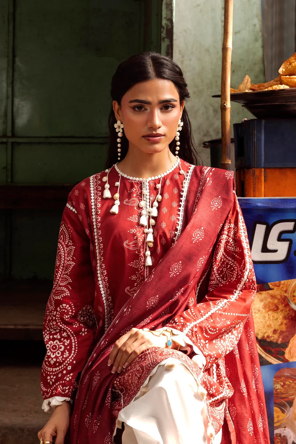 Printed 2 Piece Lawn Suit - H264-004B-2G