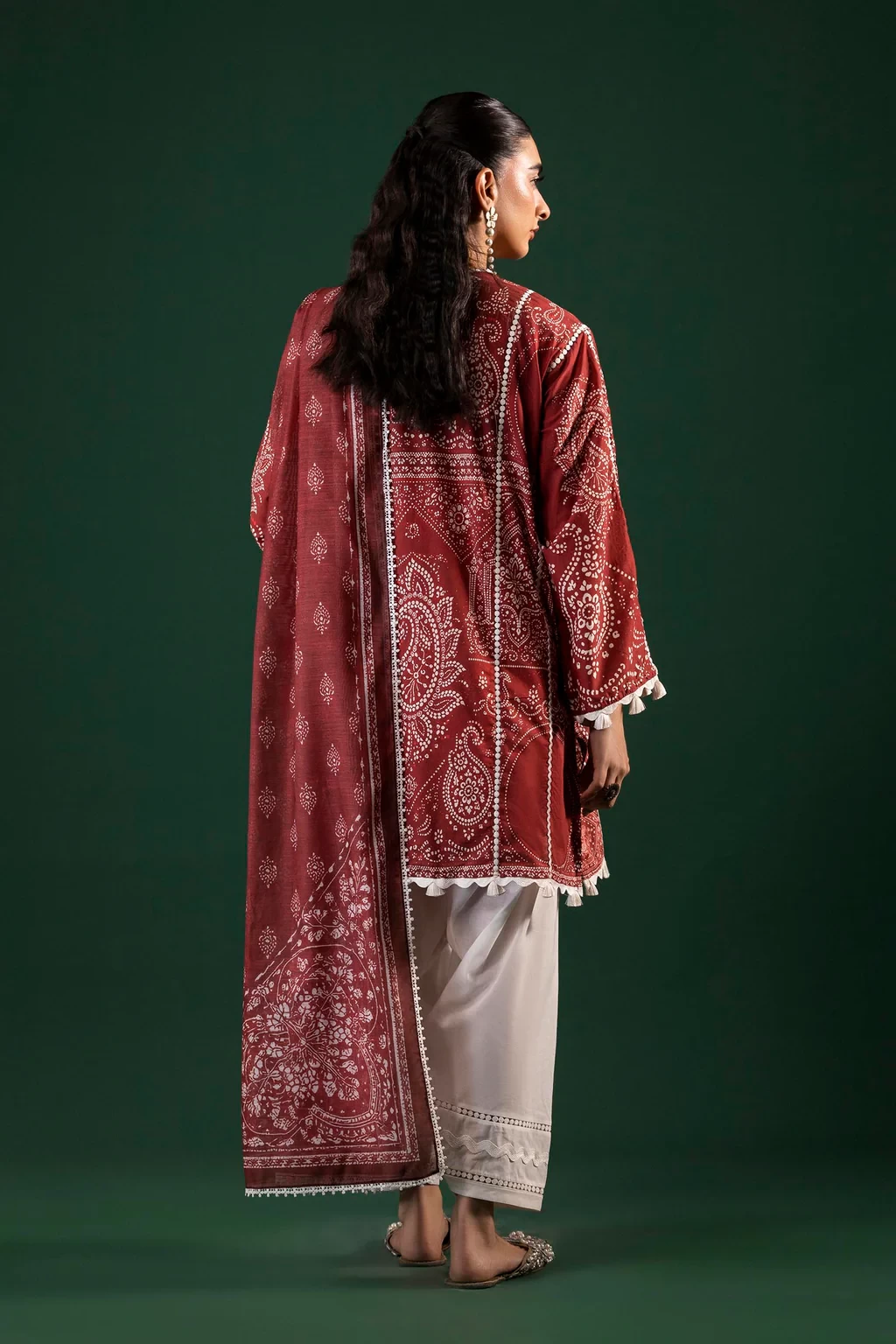 Printed 2 Piece Lawn Suit - H264-004B-2G