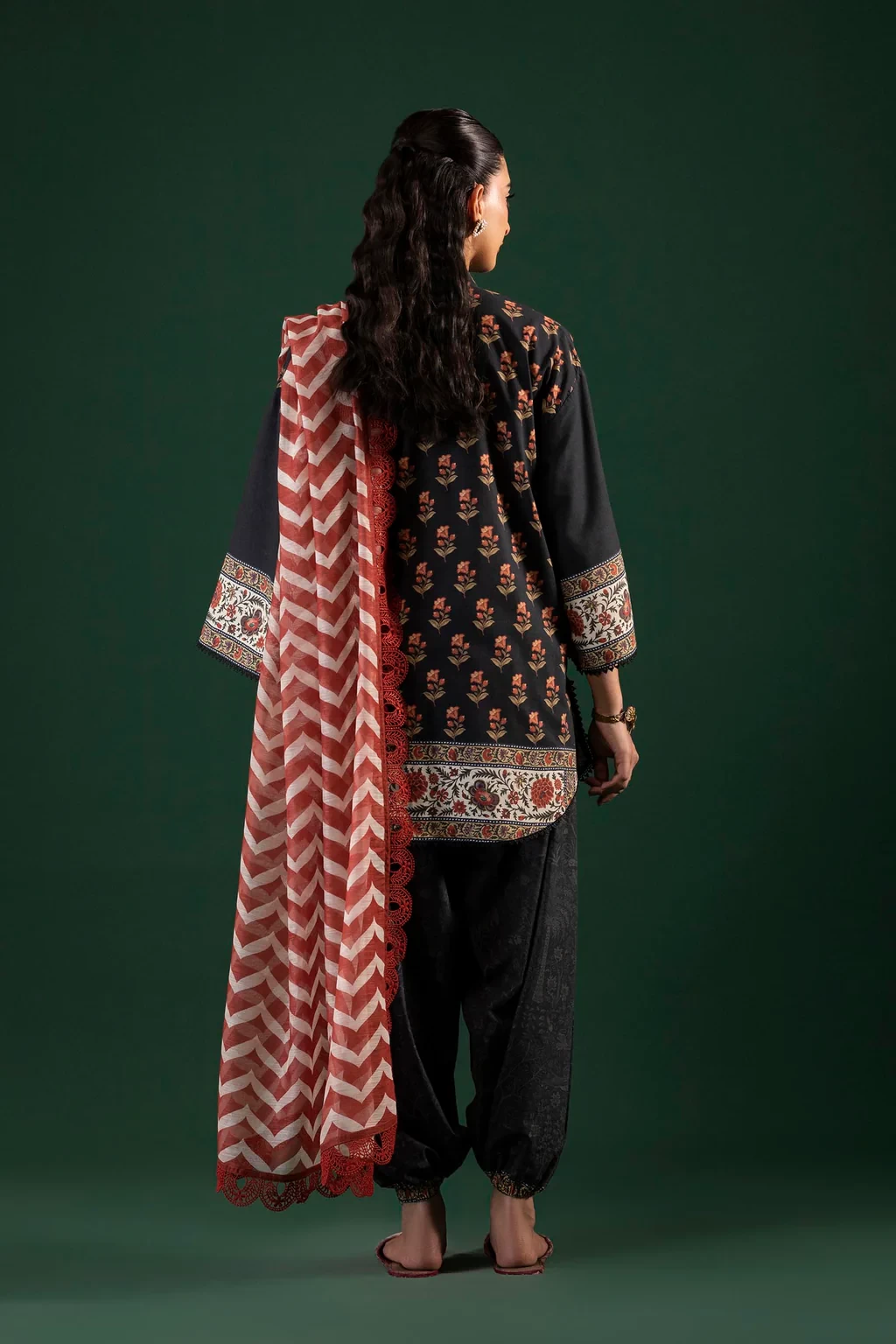 Printed 3 Piece Lawn Suit - H264-002A-3CG
