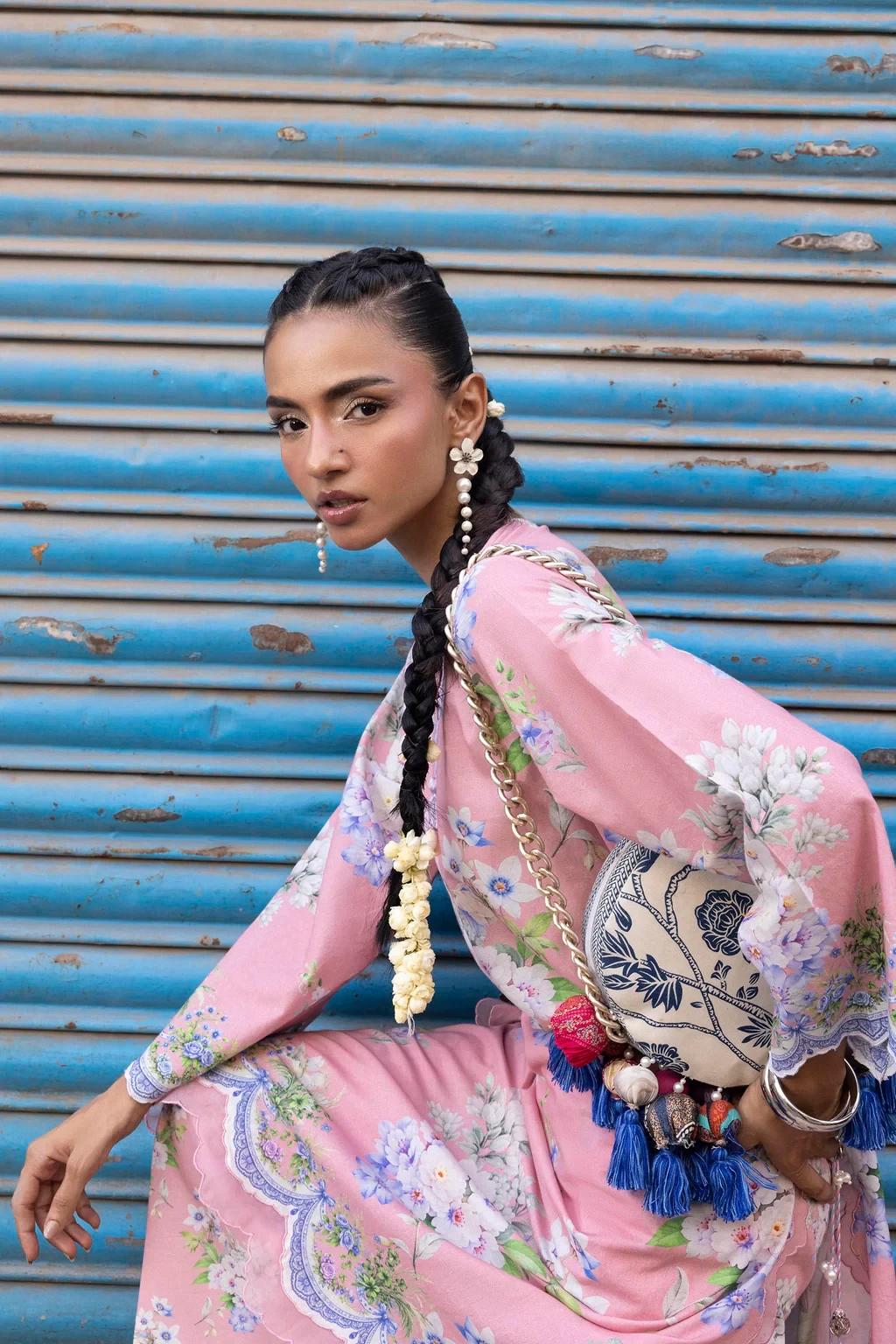 Printed 2 Piece Lawn Suit - H264-001B-2C