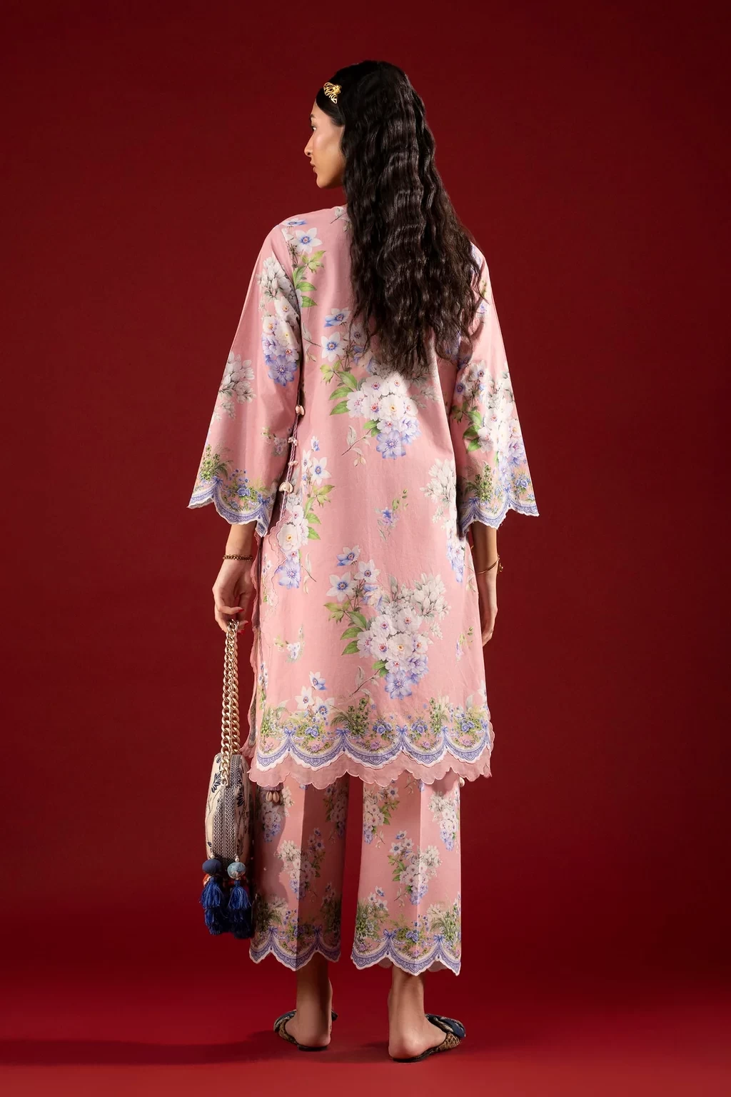 Printed 2 Piece Lawn Suit - H264-001B-2C