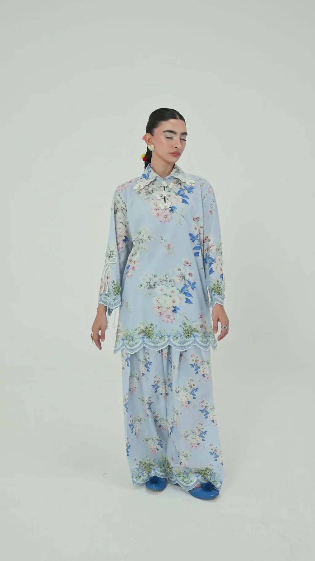 Printed 2 Piece Lawn Suit - H264-001A-2C