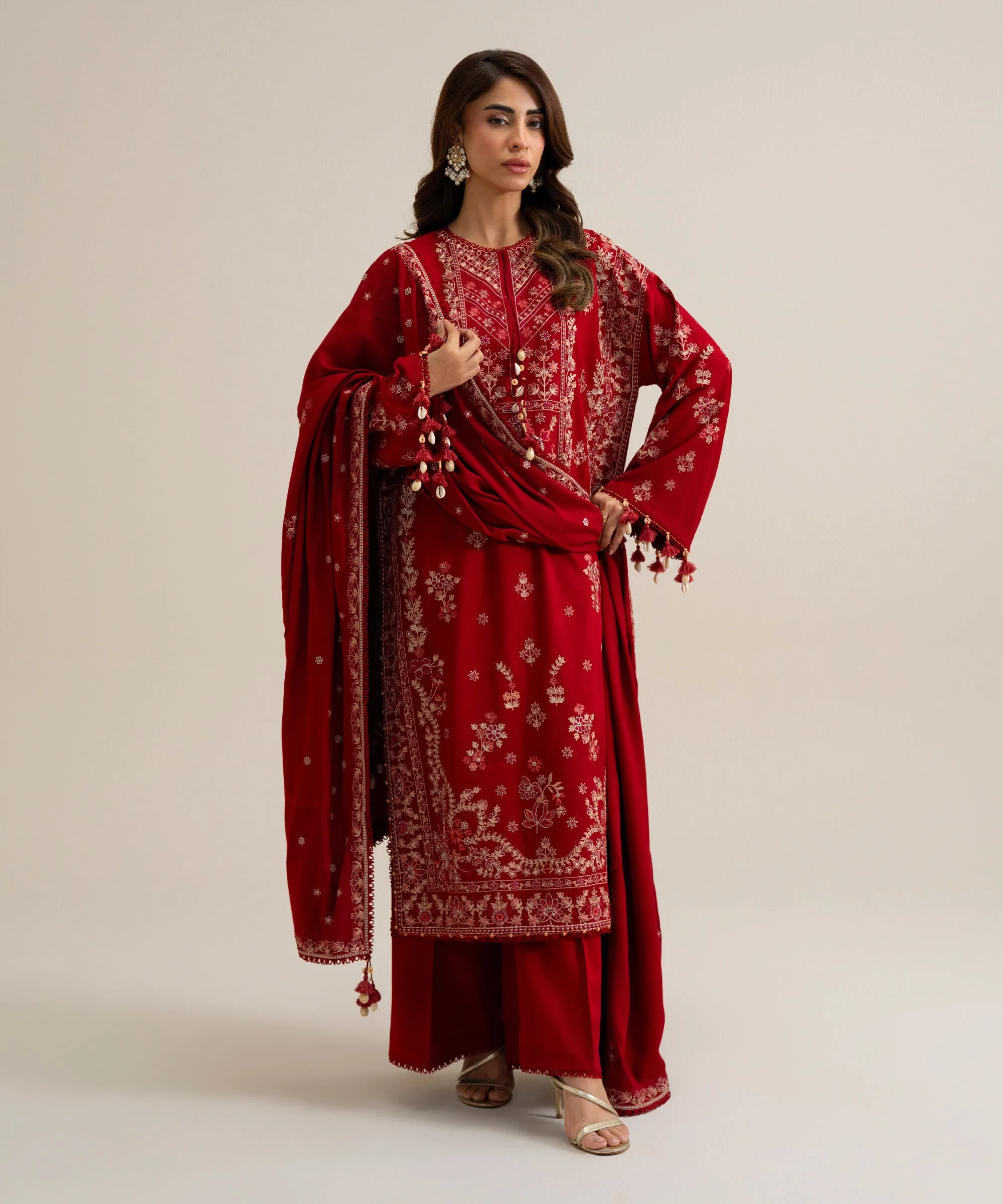 3 PIECE - EMBROIDERED MARINA SUIT - U3PELX26V945