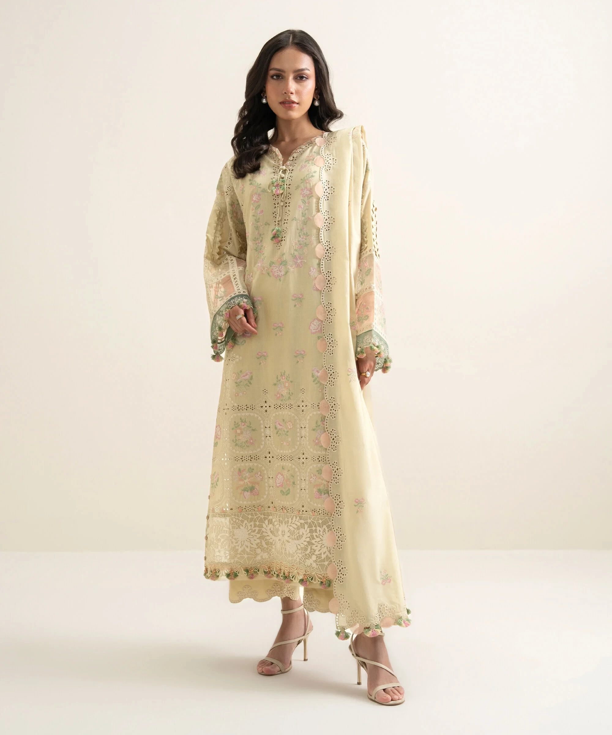 3 Piece Embroidered Lawn Suit -