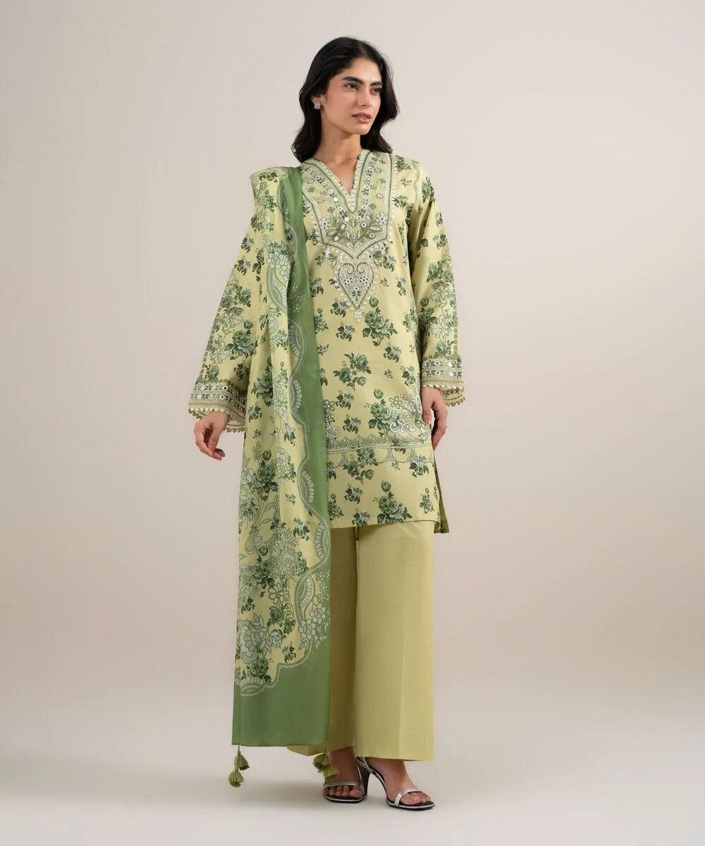3 Piece - Embroidered Lawn Suit - 2DEDYS26V651