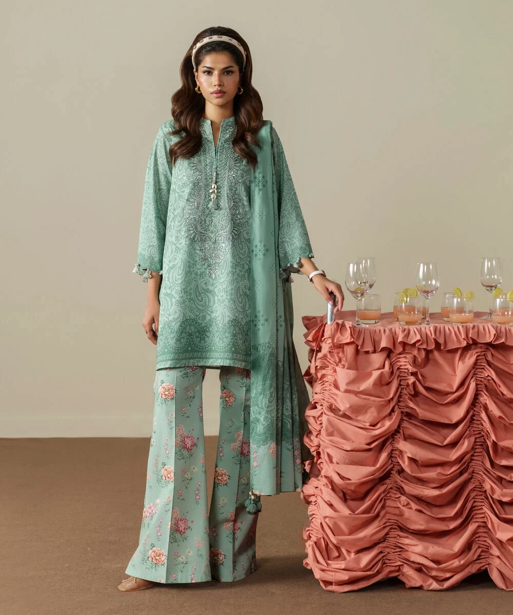 3 Piece - Embroidered Lawn Suit - 3PEDYS26V662