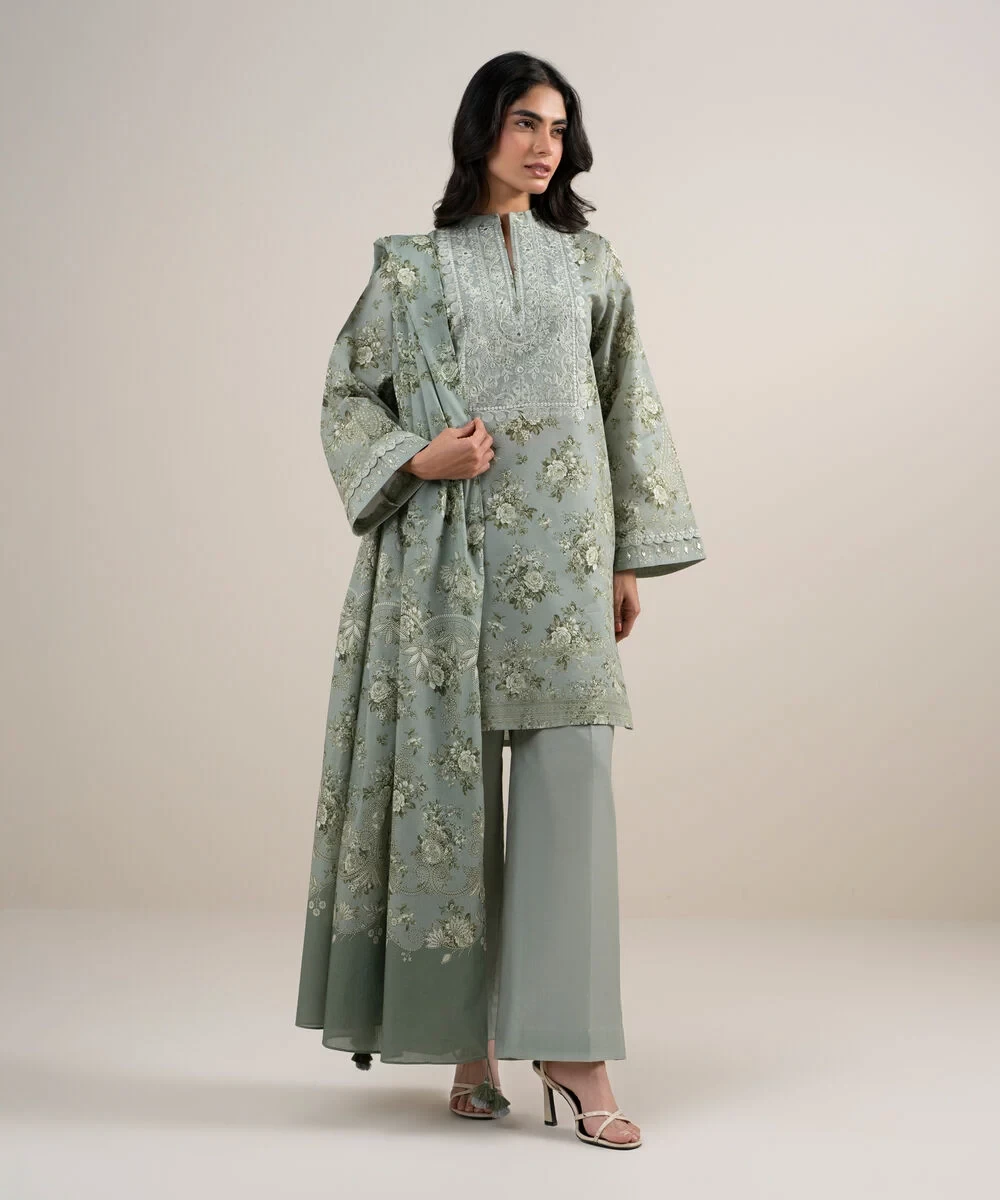 3 Piece - Embroidered Lawn Suit - 2DEDYS26V650