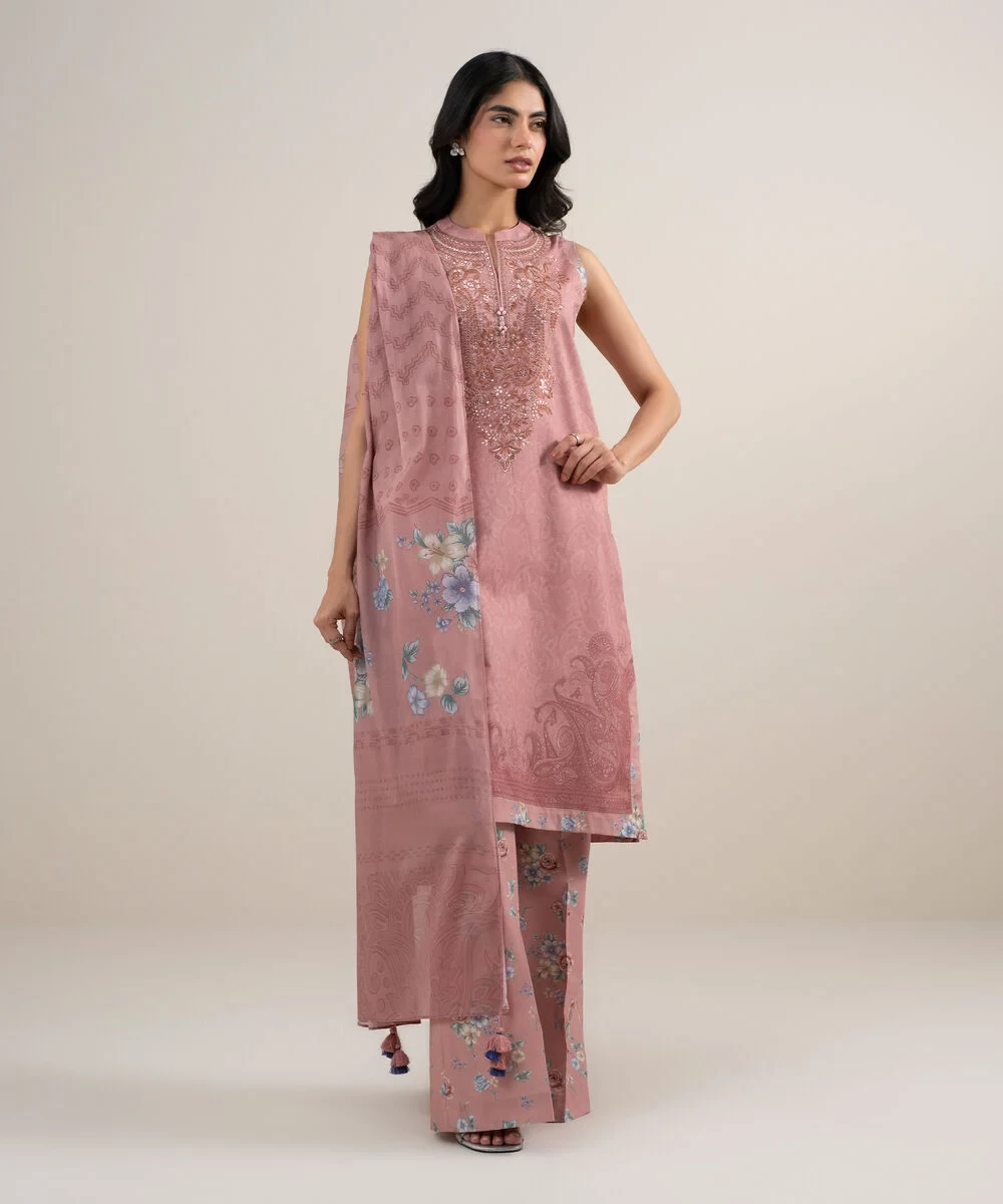 3 Piece - Embroidered Lawn Suit - 3PEDYS26V663