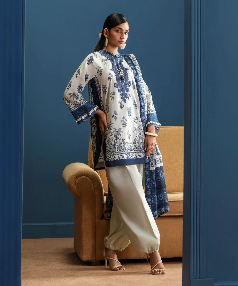 3 Piece - Embroidered Lawn Suit - 3PEDYS26V659