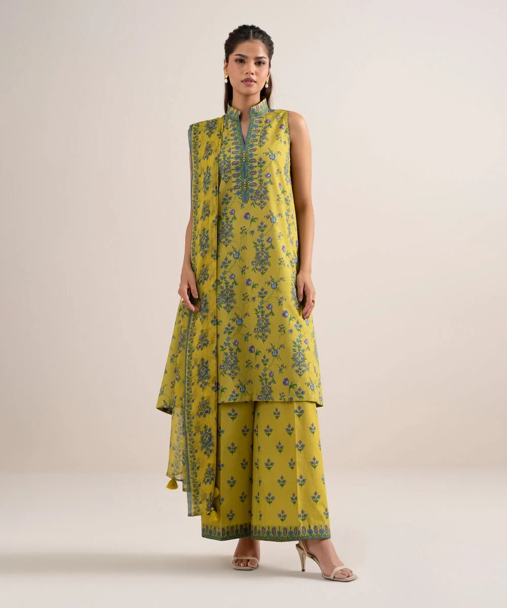 3 Piece - Printed Lawn Suit - U3PDYS26V614